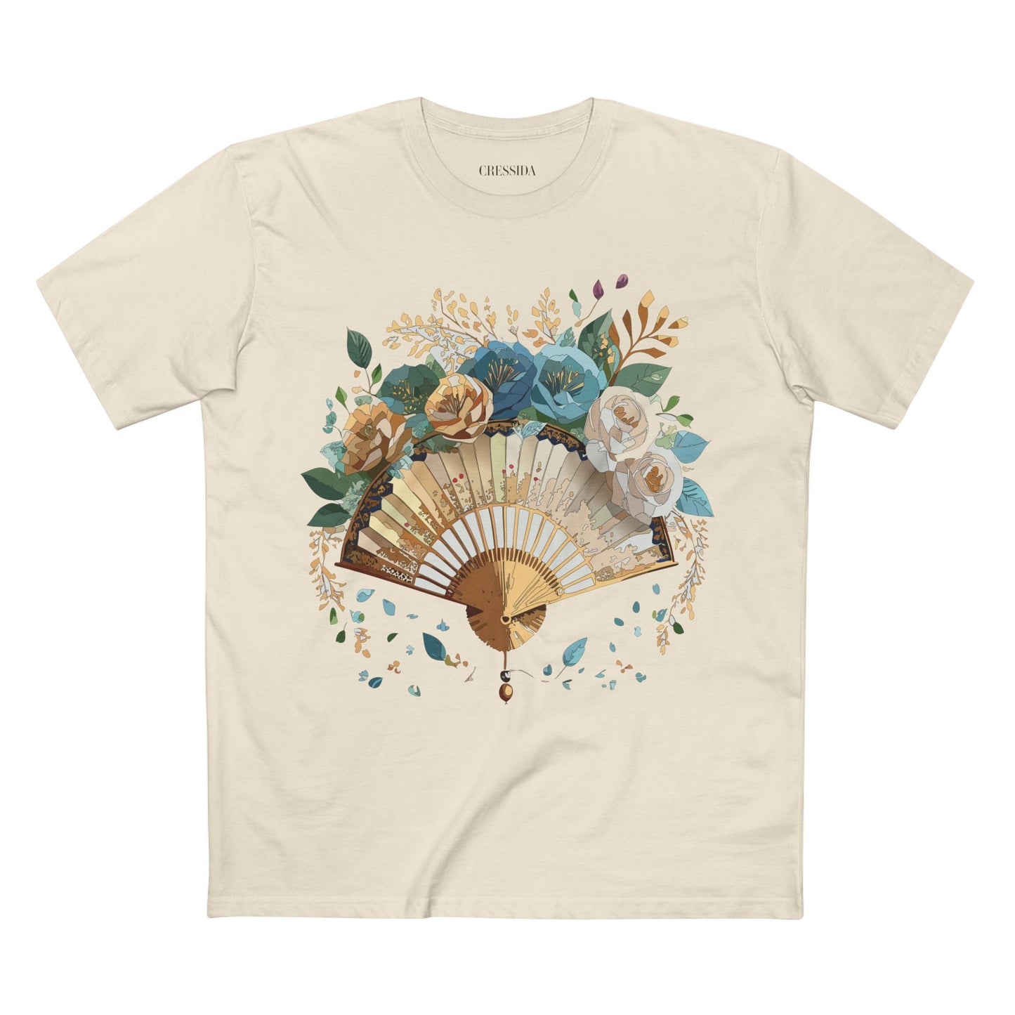 Fan shirt, Shirt with Fan, Tee Shirt with Antique Fan