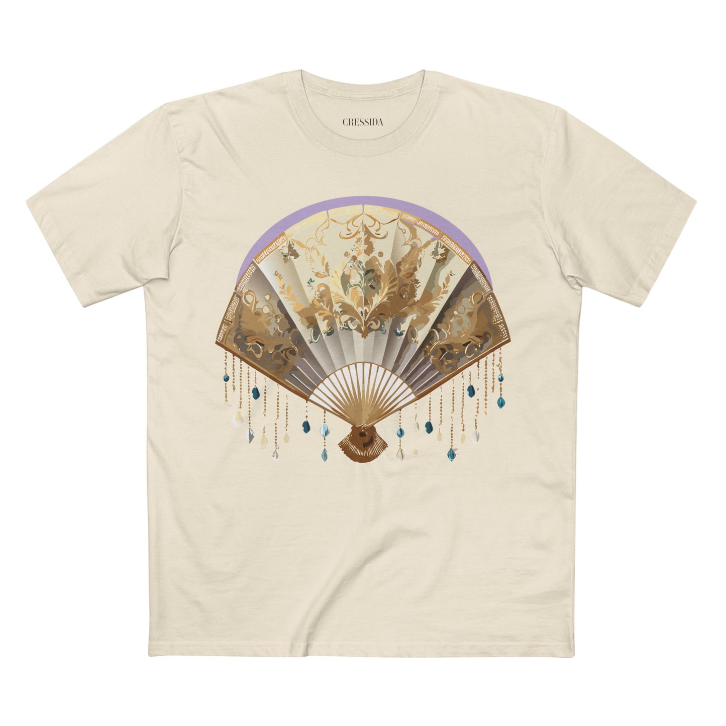 Fan shirt, Shirt with Fan, Tee Shirt with Antique Fan