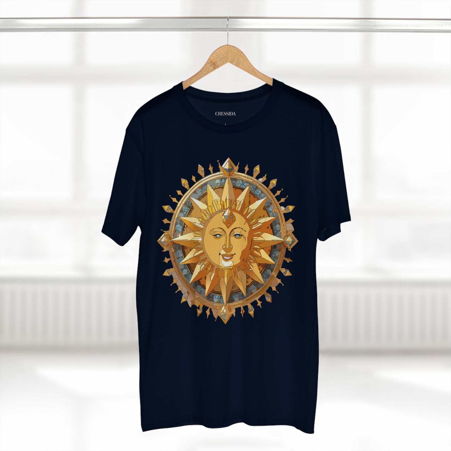 Sun Shirt, Shirt with Sun, Tee Shirt with Gold Sun