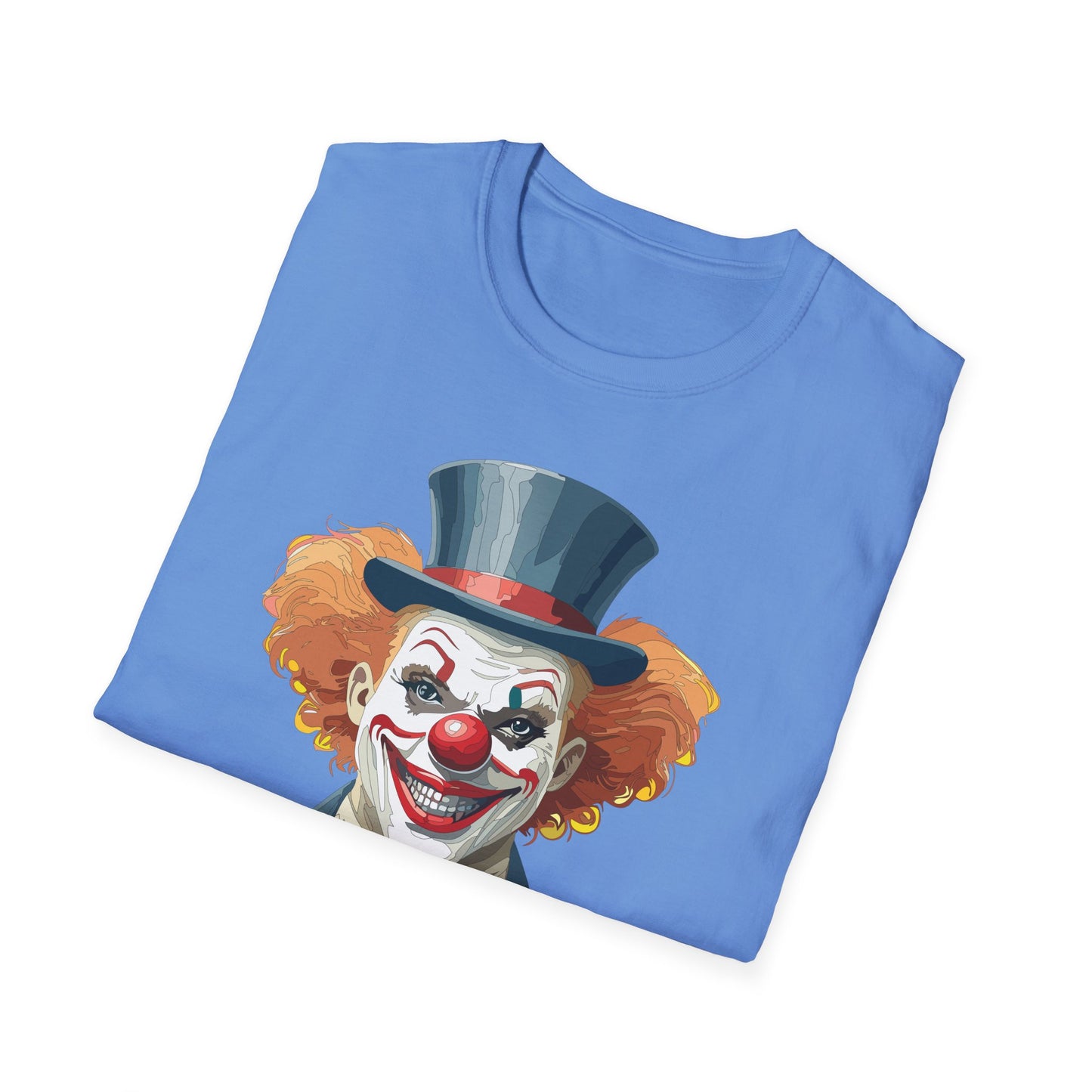 Clown Shirt, T Shirt with Clown, Funny Man Shirt, Tee Shirt with Funny Man, Circus Shirt, Shirt with Circus, Scary Man Shirt, Shirt with Scary Man