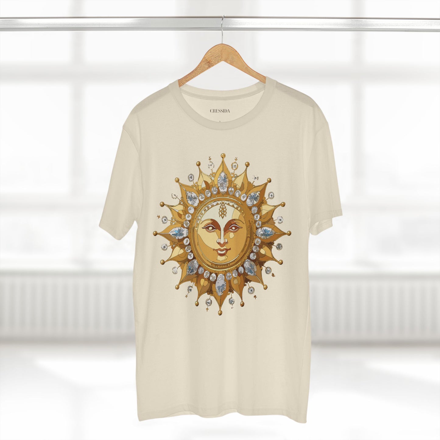 Sun Shirt, Shirt with Sun, Tee Shirt with Gold Sun