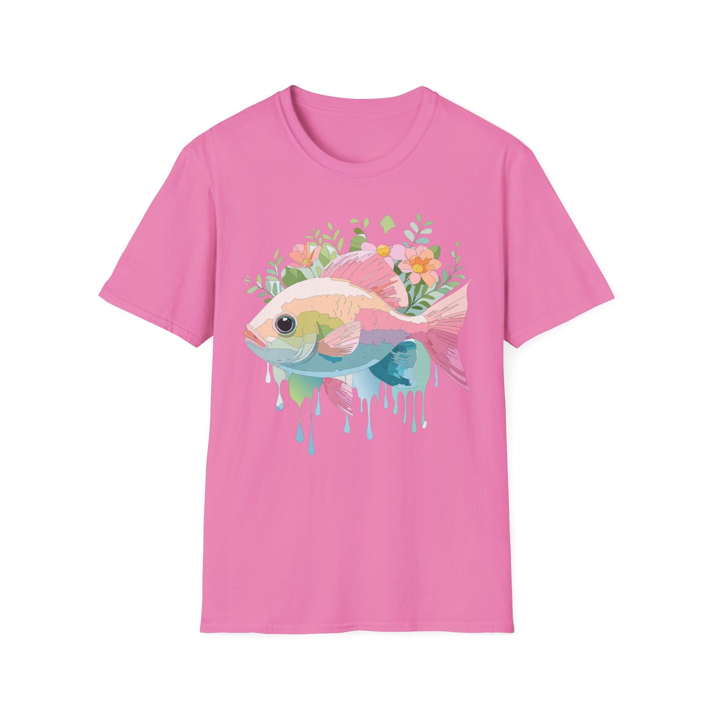 Fish Art Design Shirt, T Shirt with Fish, Graphic Shirt, Tee Shirt with Graphic Design, Shirt with Fish Graphic Art