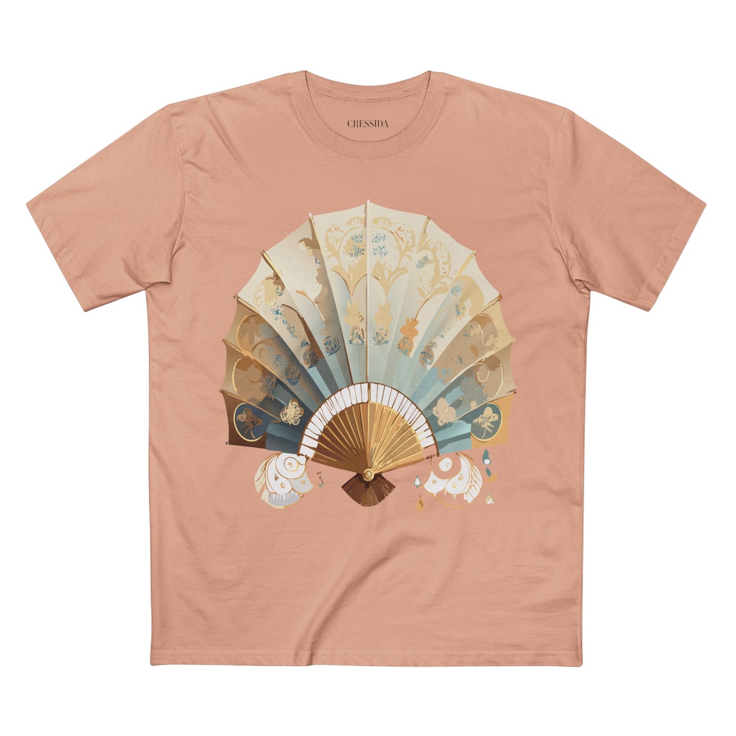 Fan shirt, Shirt with Fan, Tee Shirt with Antique Fan