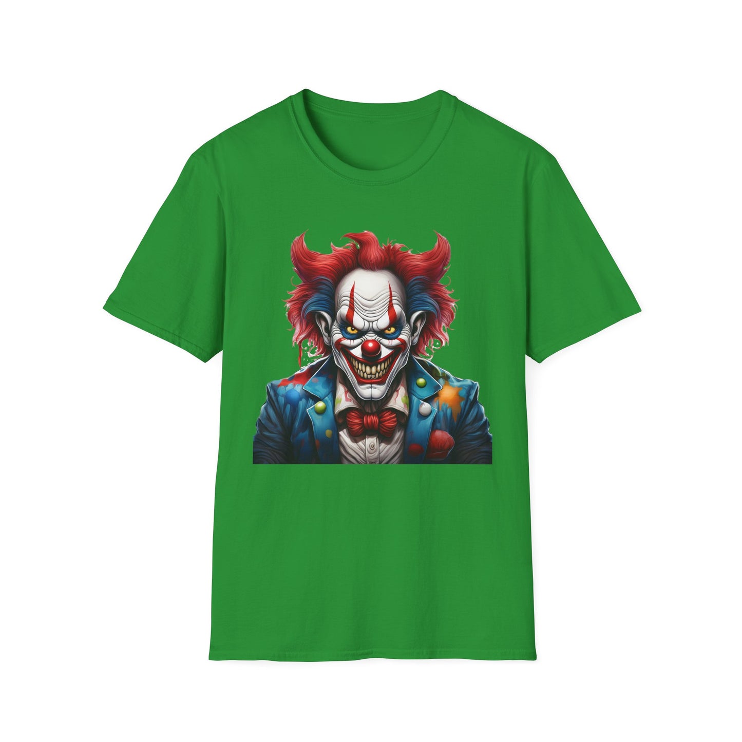 Clown Shirt, T Shirt with Clown, Funny Man Shirt, Tee Shirt with Funny Man, Circus Shirt, Shirt with Circus, Scary Man Shirt, Shirt with Scary Man