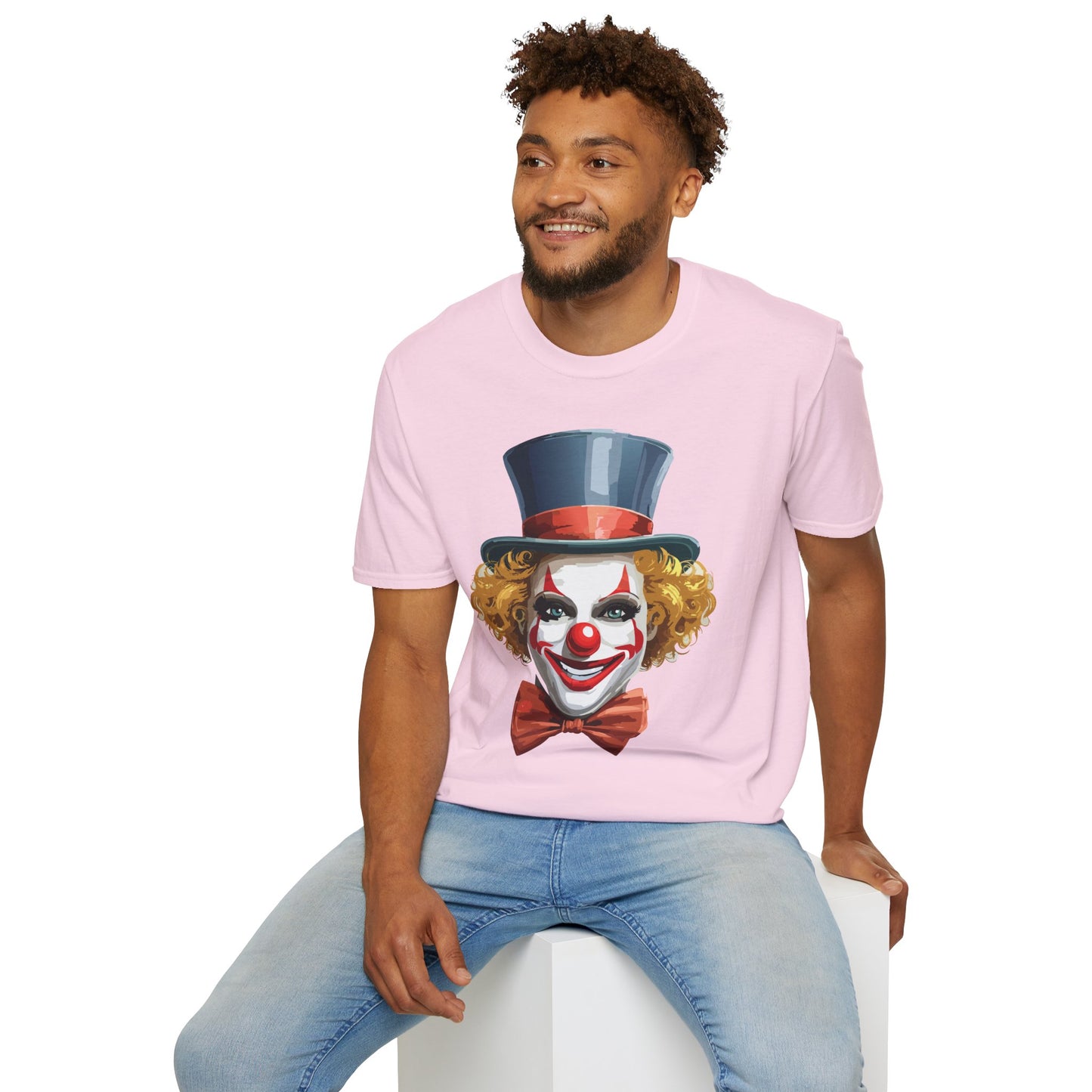 Clown Shirt, T Shirt with Clown, Funny Man Shirt, Tee Shirt with Funny Man, Circus Shirt, Shirt with Circus, Scary Man Shirt, Shirt with Scary Man