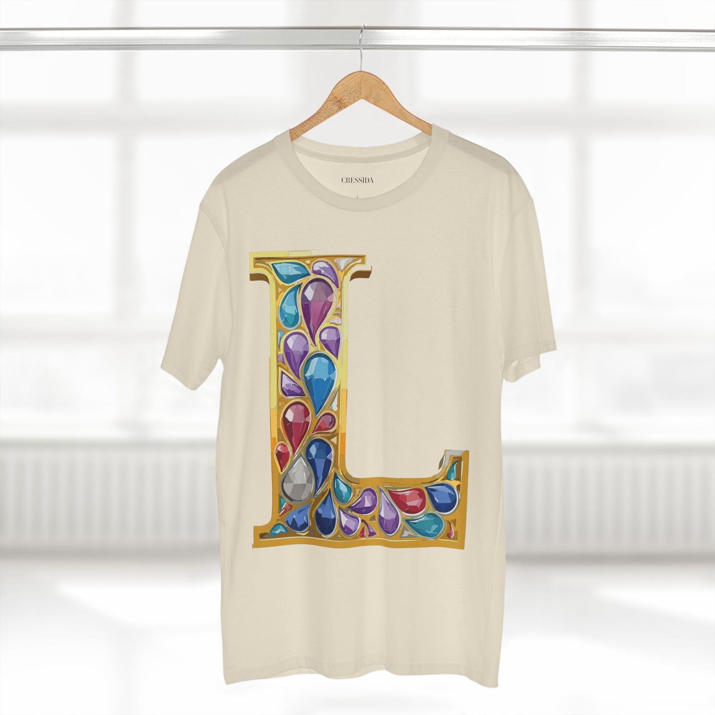 Letter Shirt, Shirt with Letters, Tee Shirt with Gold Letters