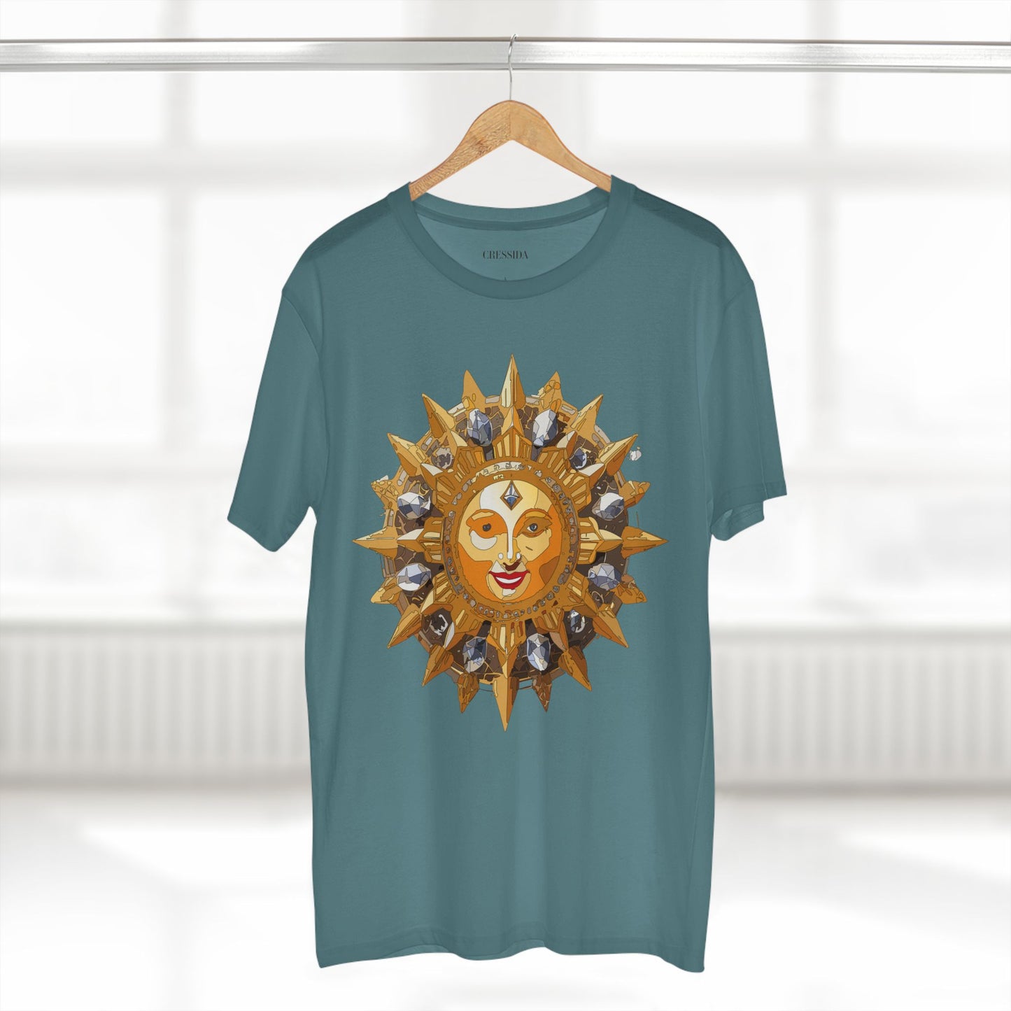 Sun Shirt, Shirt with Sun, Tee Shirt with Gold Sun