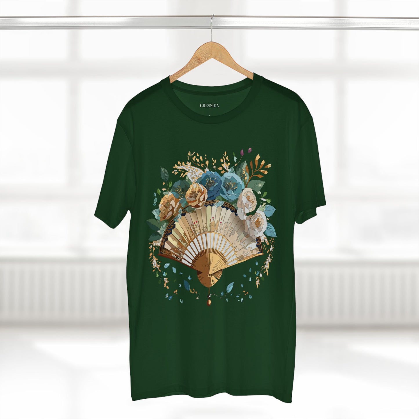 Fan shirt, Shirt with Fan, Tee Shirt with Antique Fan