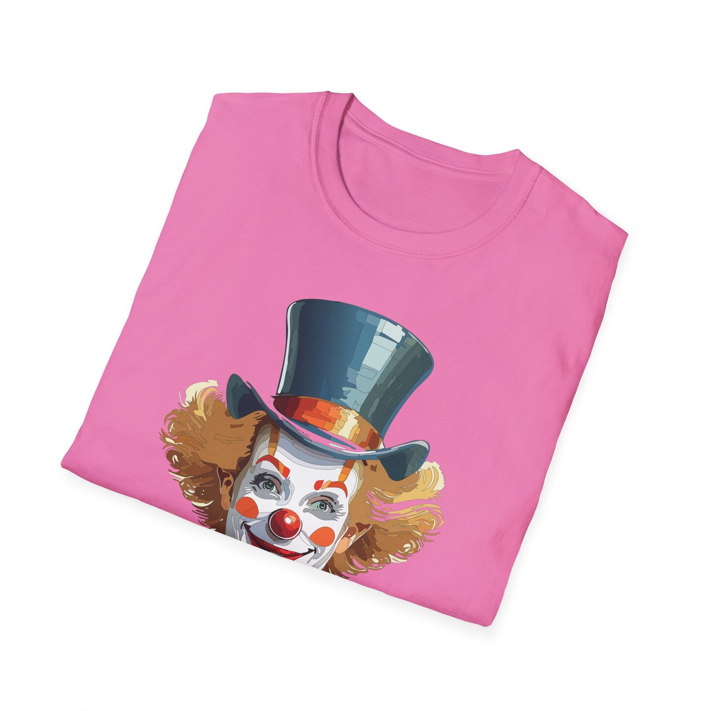 Clown Shirt, T Shirt with Clown, Funny Man Shirt, Tee Shirt with Funny Man, Circus Shirt, Shirt with Circus, Scary Man Shirt, Shirt with Scary Man