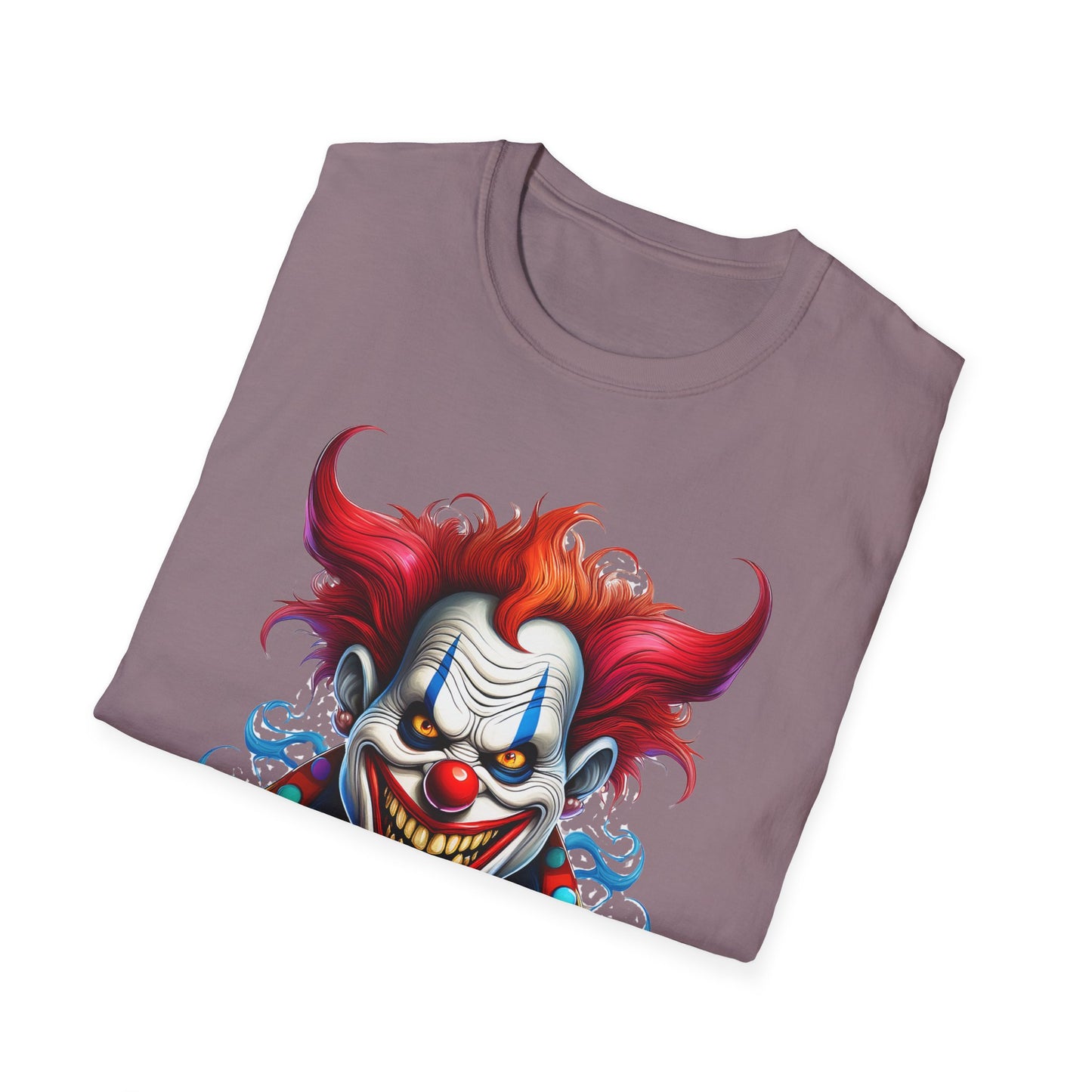 Clown Shirt, T Shirt with Clown, Funny Man Shirt, Tee Shirt with Funny Man, Circus Shirt, Shirt with Circus, Scary Man Shirt, Shirt with Scary Man
