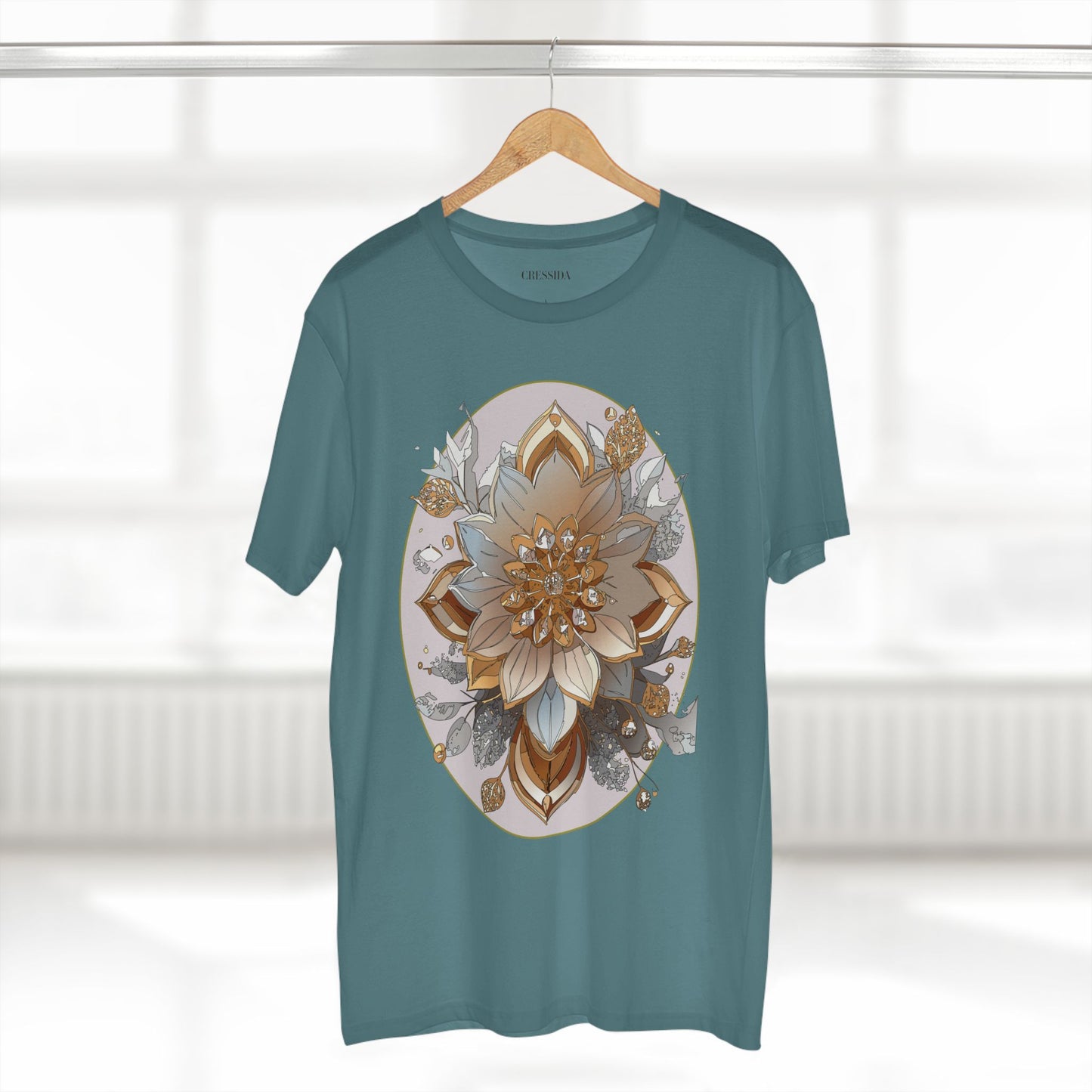 Floral Shirt, Shirt with Flower, Tee Shirt with Antique Flower