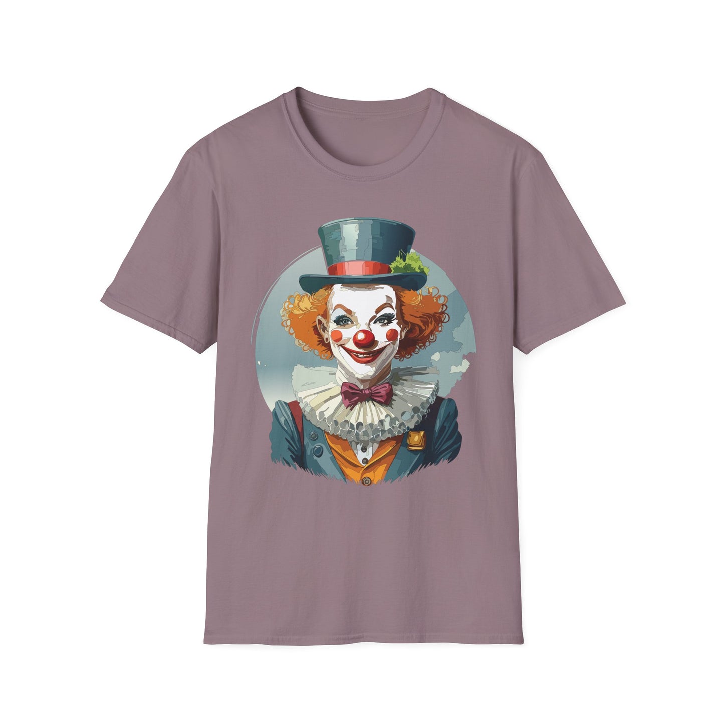 Clown Shirt, T Shirt with Clown, Funny Man Shirt, Tee Shirt with Funny Man, Circus Shirt, Shirt with Circus, Scary Man Shirt, Shirt with Scary Man