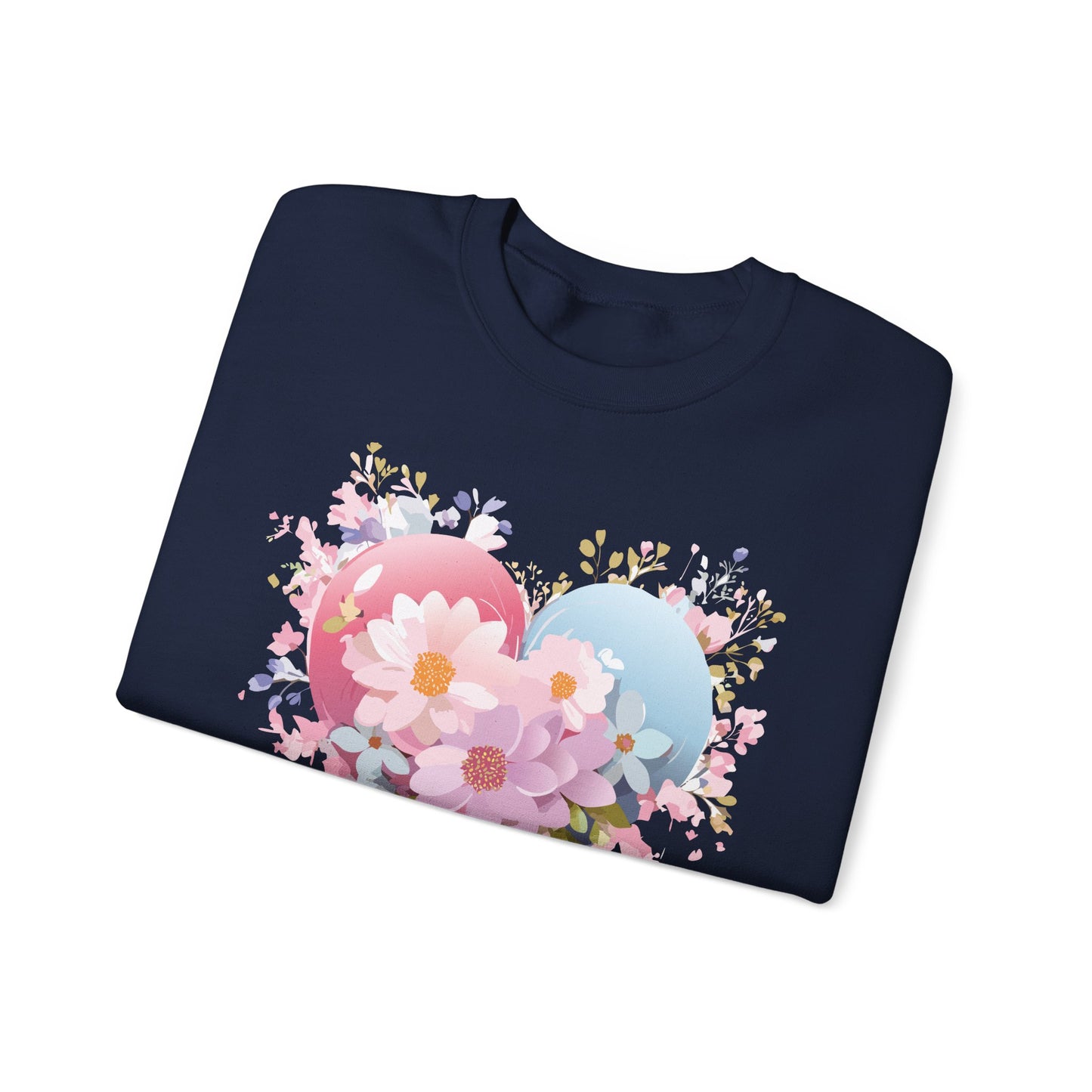 Floral Heart Sweatshirt, Floral Love Sweatshirt, Valentine's Day Sweatshirt, Heart Floral Sweatshirt