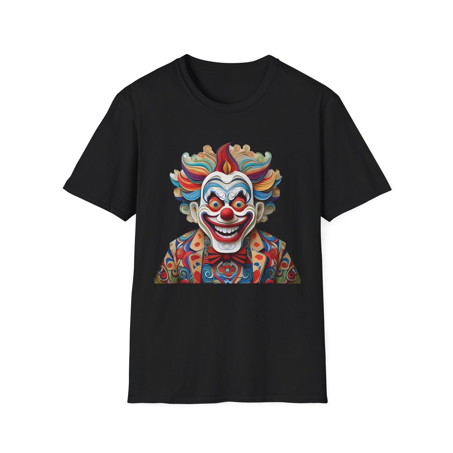 Clown Shirt, T Shirt with Clown, Funny Man Shirt, Tee Shirt with Funny Man, Circus Shirt, Shirt with Circus, Scary Man Shirt, Shirt with Scary Man