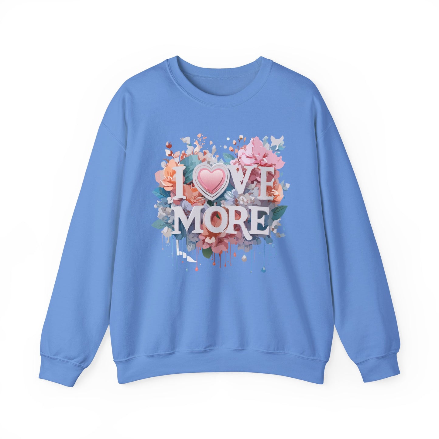 Floral Love Sweatshirt, Valentine's Day Sweatshirt, Love Flower Sweatshirt