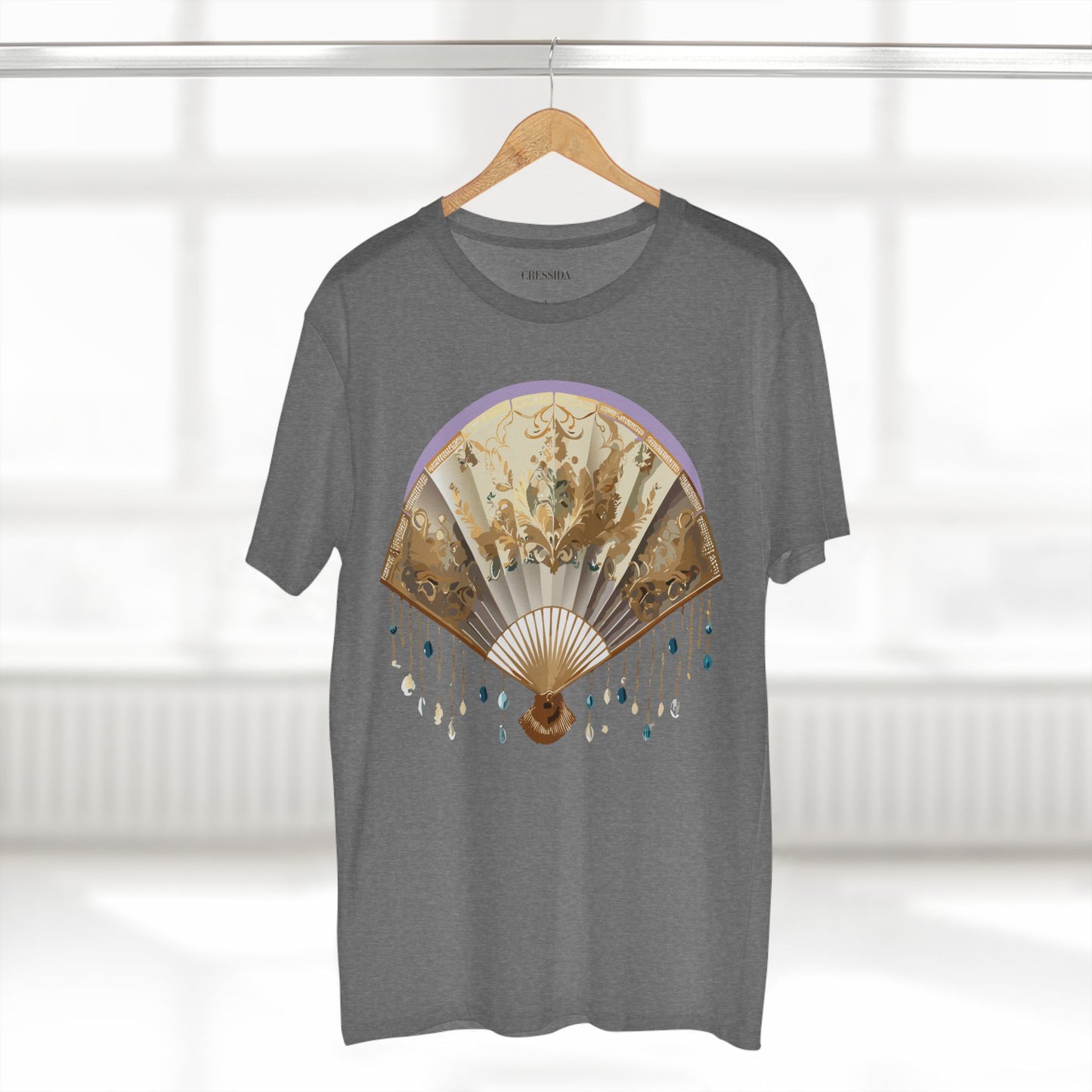 Fan shirt, Shirt with Fan, Tee Shirt with Antique Fan