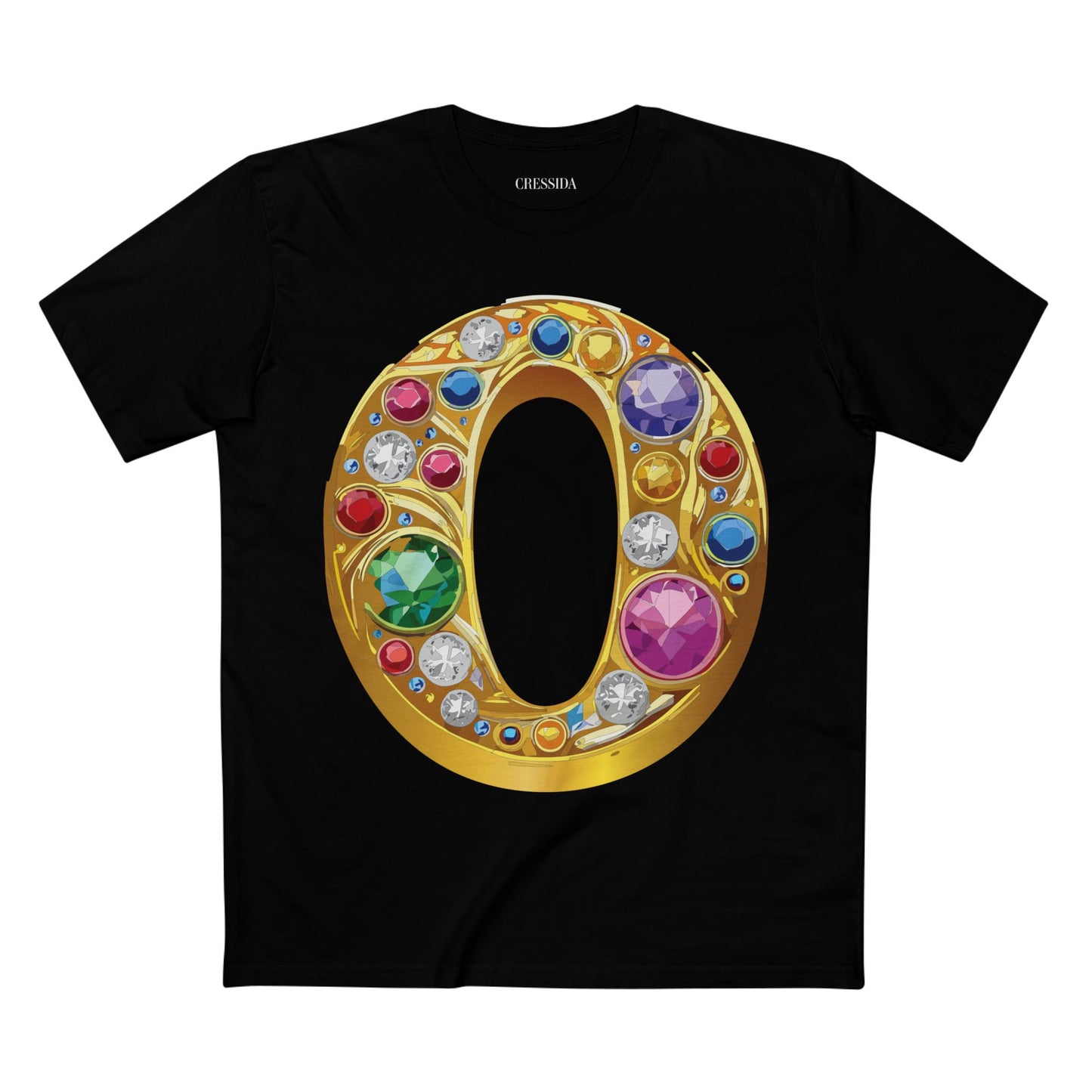 Letter Shirt, Shirt with Letters, Tee Shirt with Gold Letters