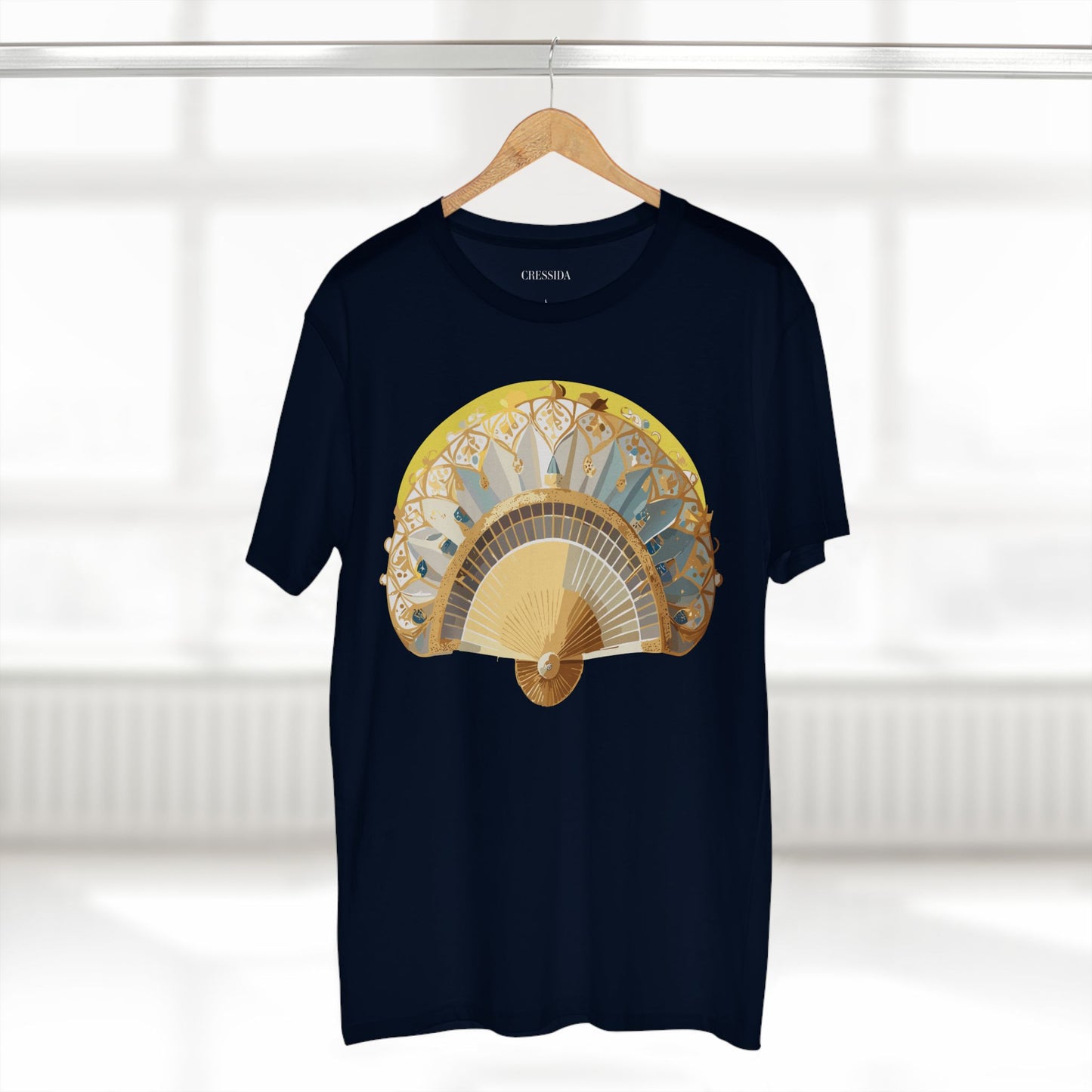 Fan shirt, Shirt with Fan, Tee Shirt with Antique Fan