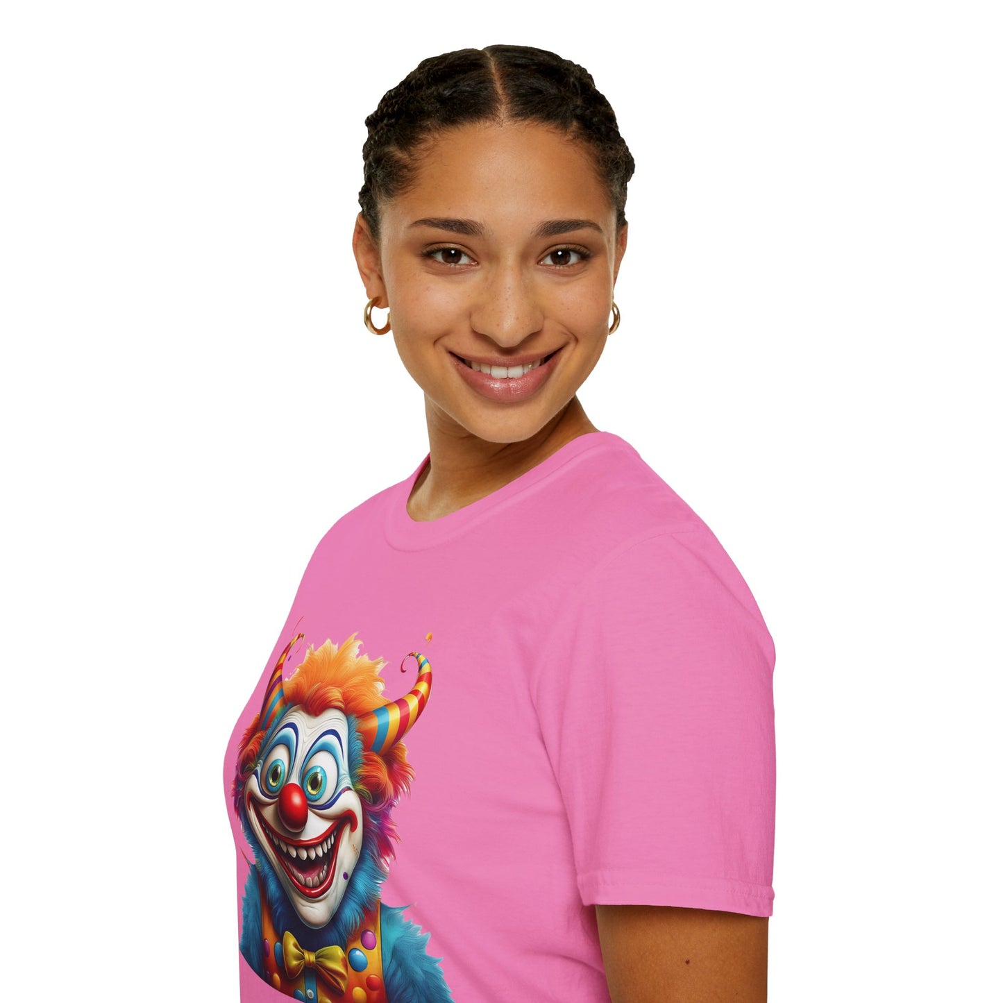 Clown Shirt, T Shirt with Clown, Funny Man Shirt, Tee Shirt with Funny Man, Circus Shirt, Shirt with Circus, Scary Man Shirt, Shirt with Scary Man