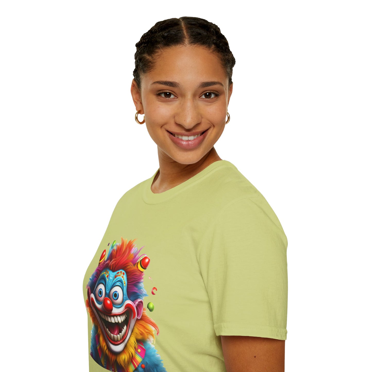 Clown Shirt, T Shirt with Clown, Funny Man Shirt, Tee Shirt with Funny Man, Circus Shirt, Shirt with Circus, Scary Man Shirt, Shirt with Scary Man