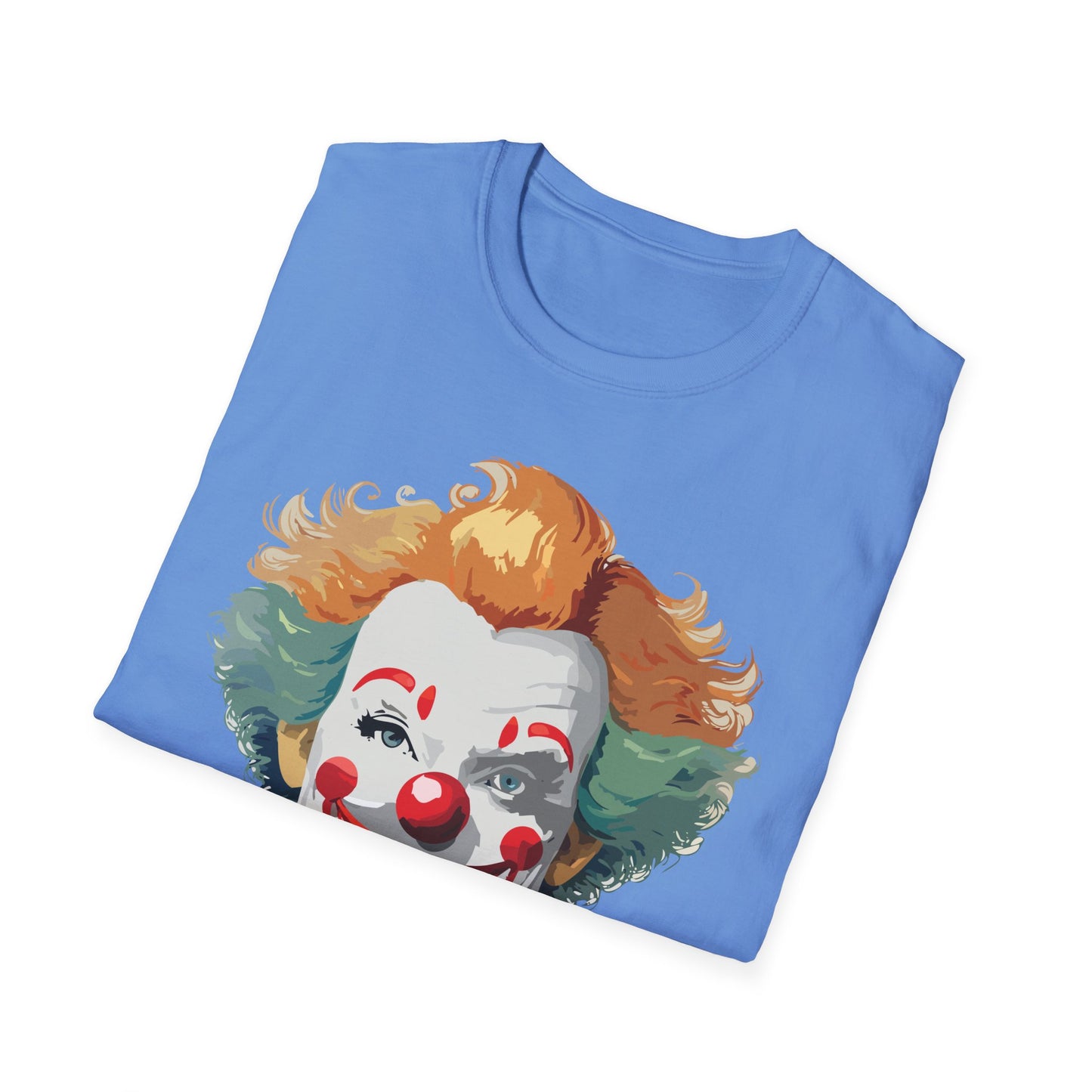 Clown Shirt, T Shirt with Clown, Funny Man Shirt, Tee Shirt with Funny Man, Circus Shirt, Shirt with Circus, Scary Man Shirt, Shirt with Scary Man