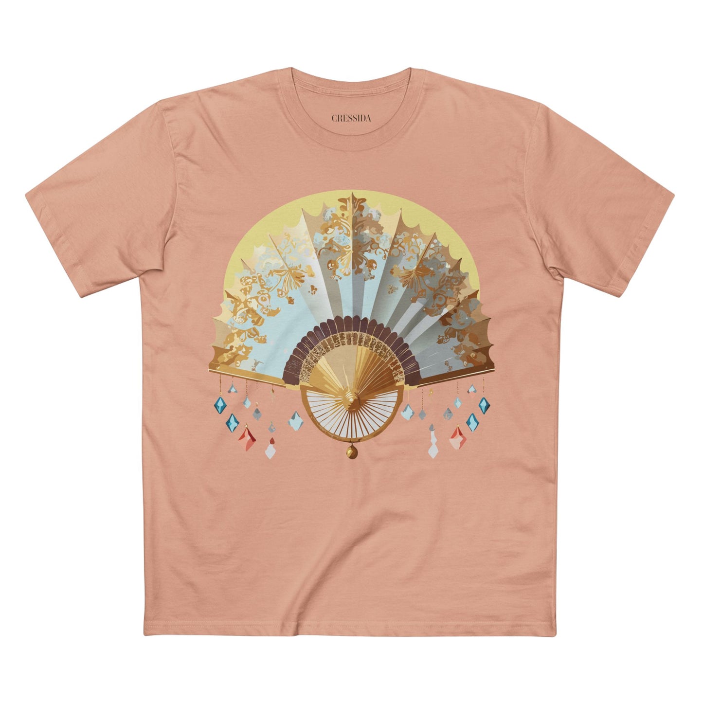 Fan shirt, Shirt with Fan, Tee Shirt with Antique Fan