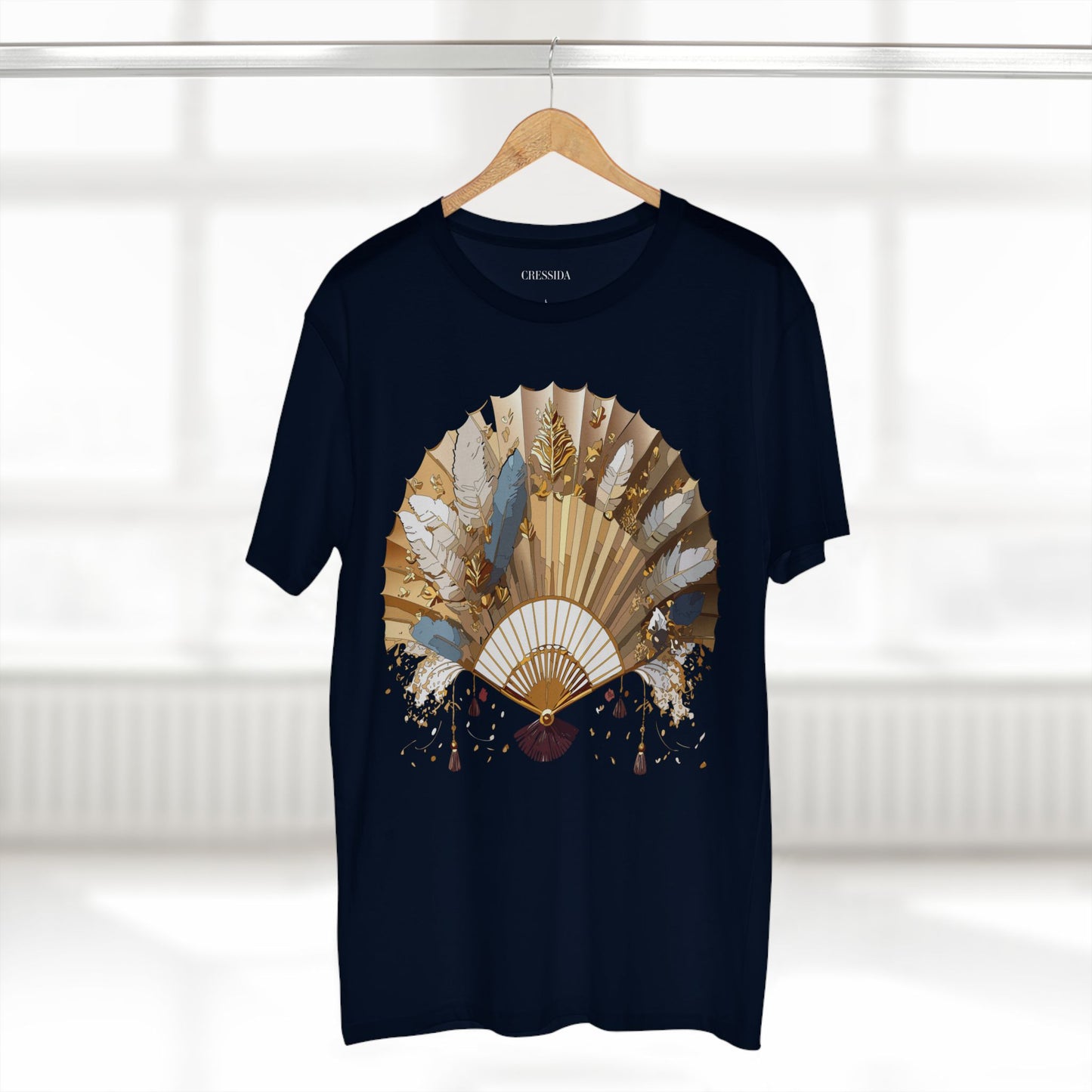 Fan shirt, Shirt with Fan, Tee Shirt with Antique Fan