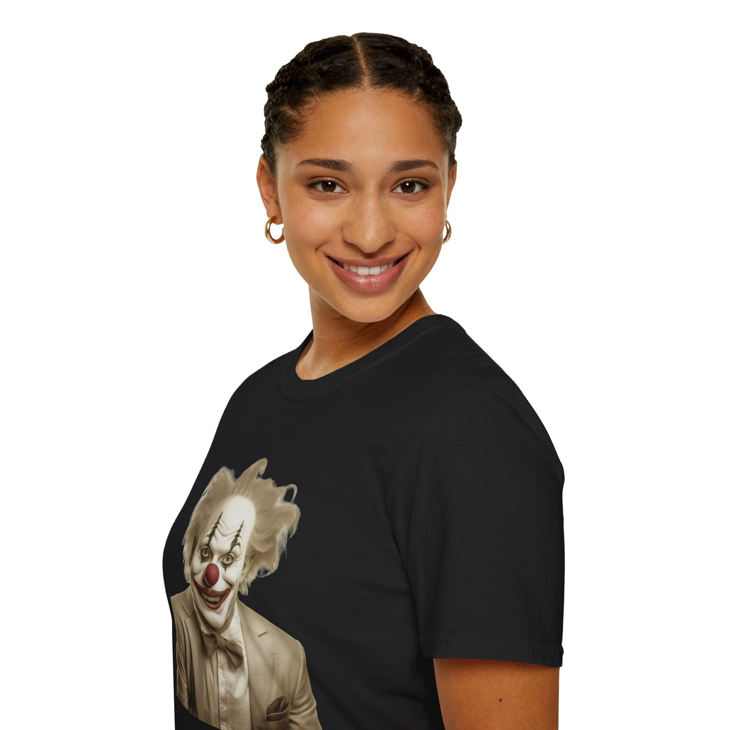 Clown Shirt, T Shirt with Clown, Funny Man Shirt, Tee Shirt with Funny Man, Circus Shirt, Shirt with Circus, Scary Man Shirt, Shirt with Scary Man