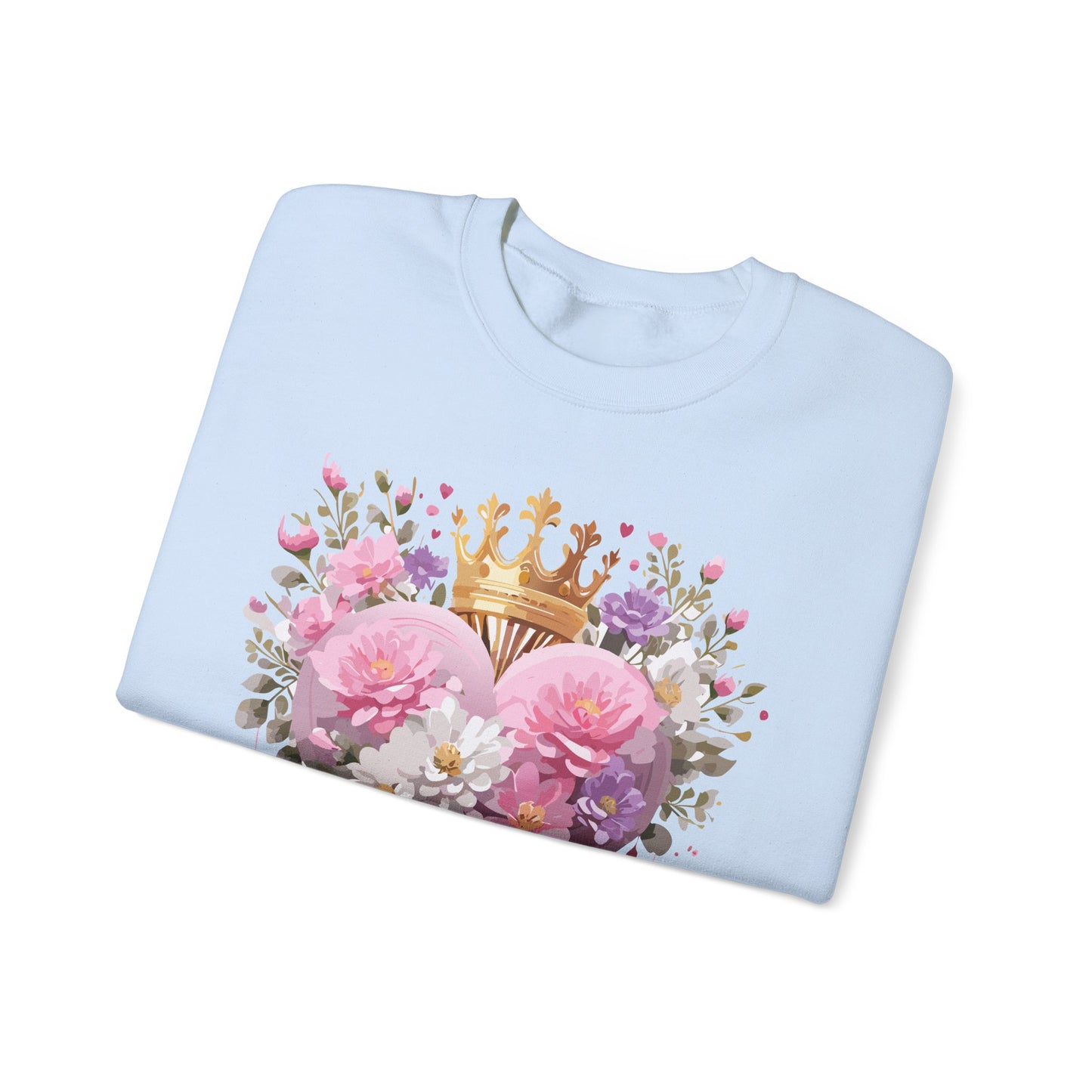 Floral Heart Sweatshirt, Floral Love Sweatshirt, Valentine's Day Sweatshirt, Heart Floral Sweatshirt