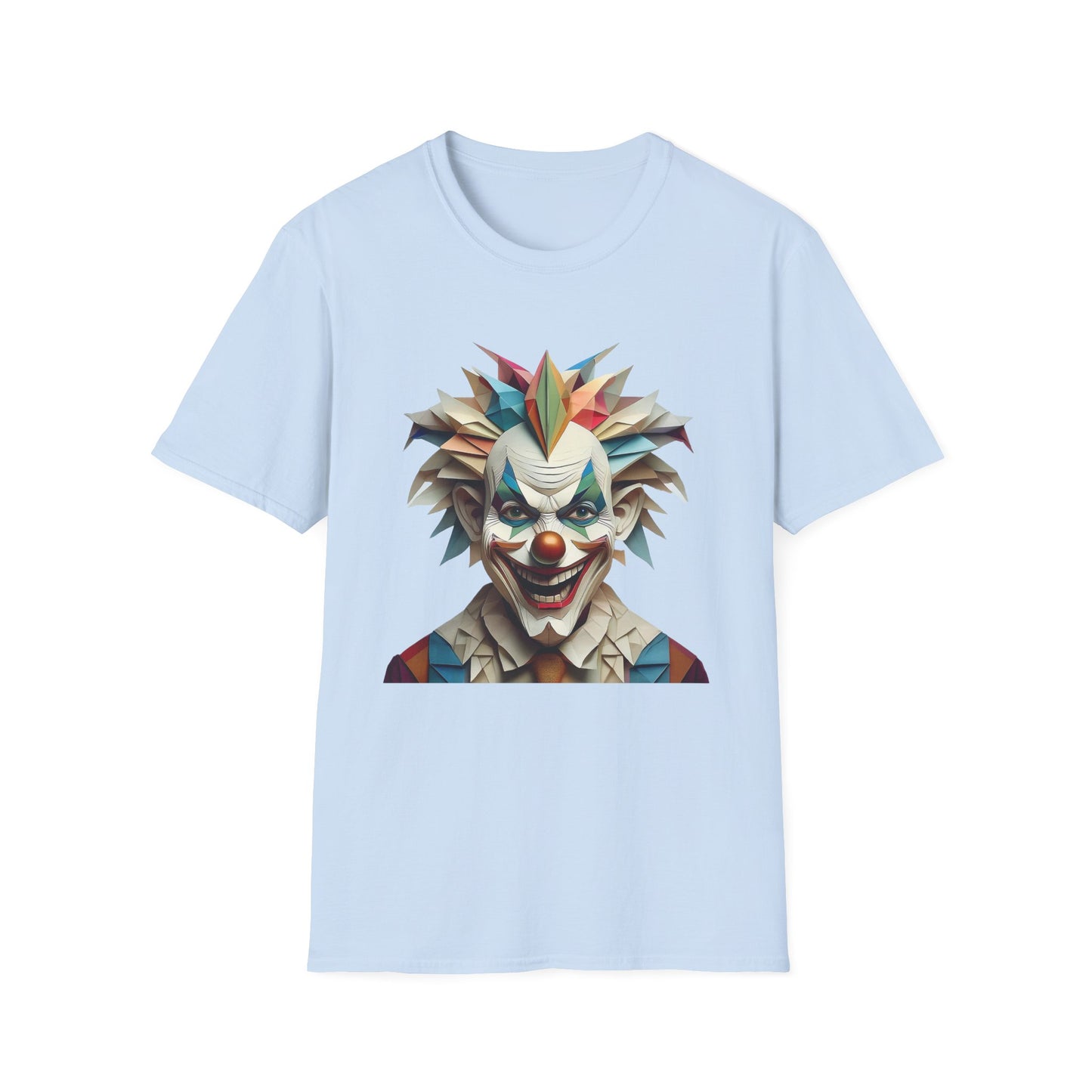 Clown Shirt, T Shirt with Clown, Funny Man Shirt, Tee Shirt with Funny Man, Circus Shirt, Shirt with Circus, Scary Man Shirt, Shirt with Scary Man
