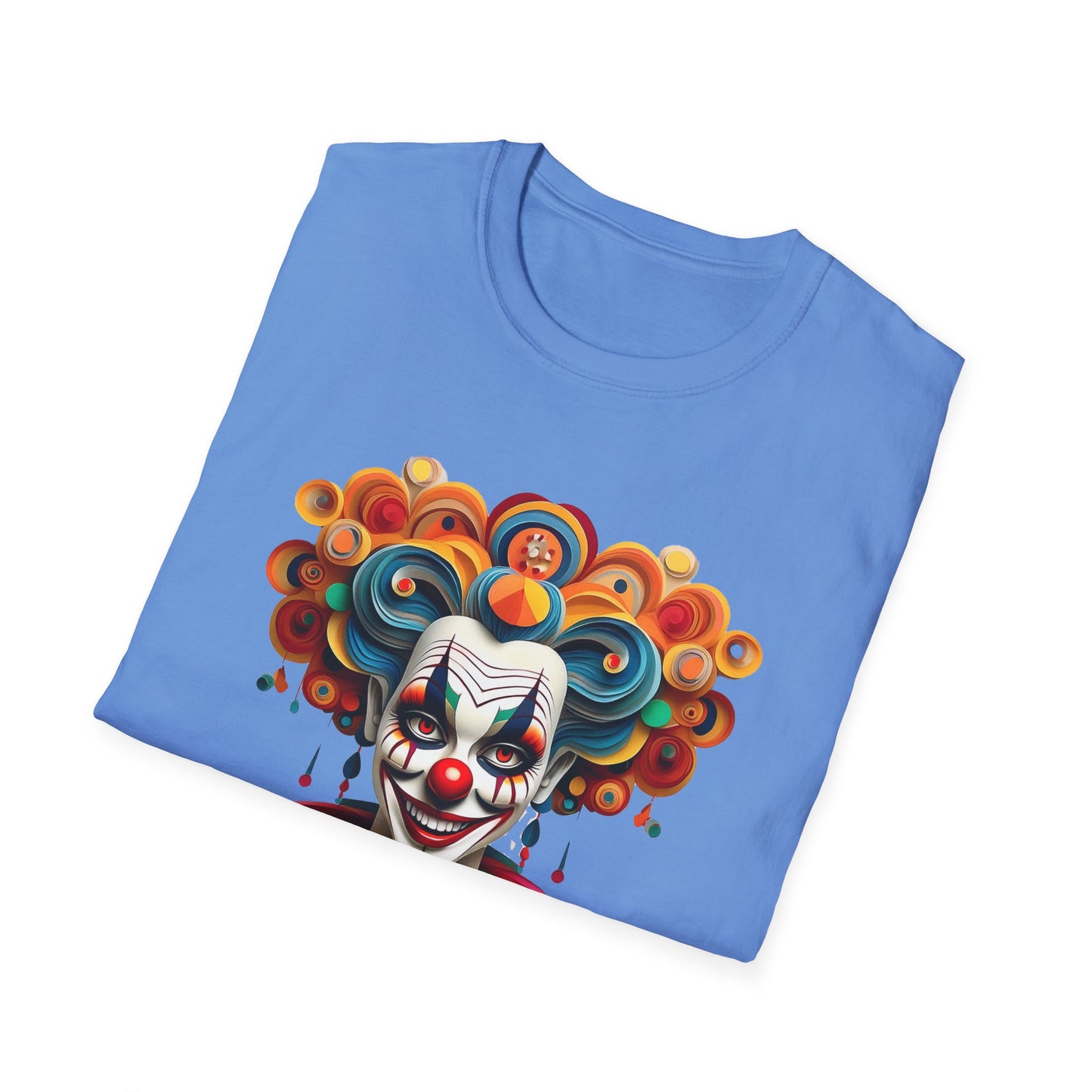 Clown Shirt, T Shirt with Clown, Funny Man Shirt, Tee Shirt with Funny Man, Circus Shirt, Shirt with Circus, Scary Man Shirt, Shirt with Scary Man