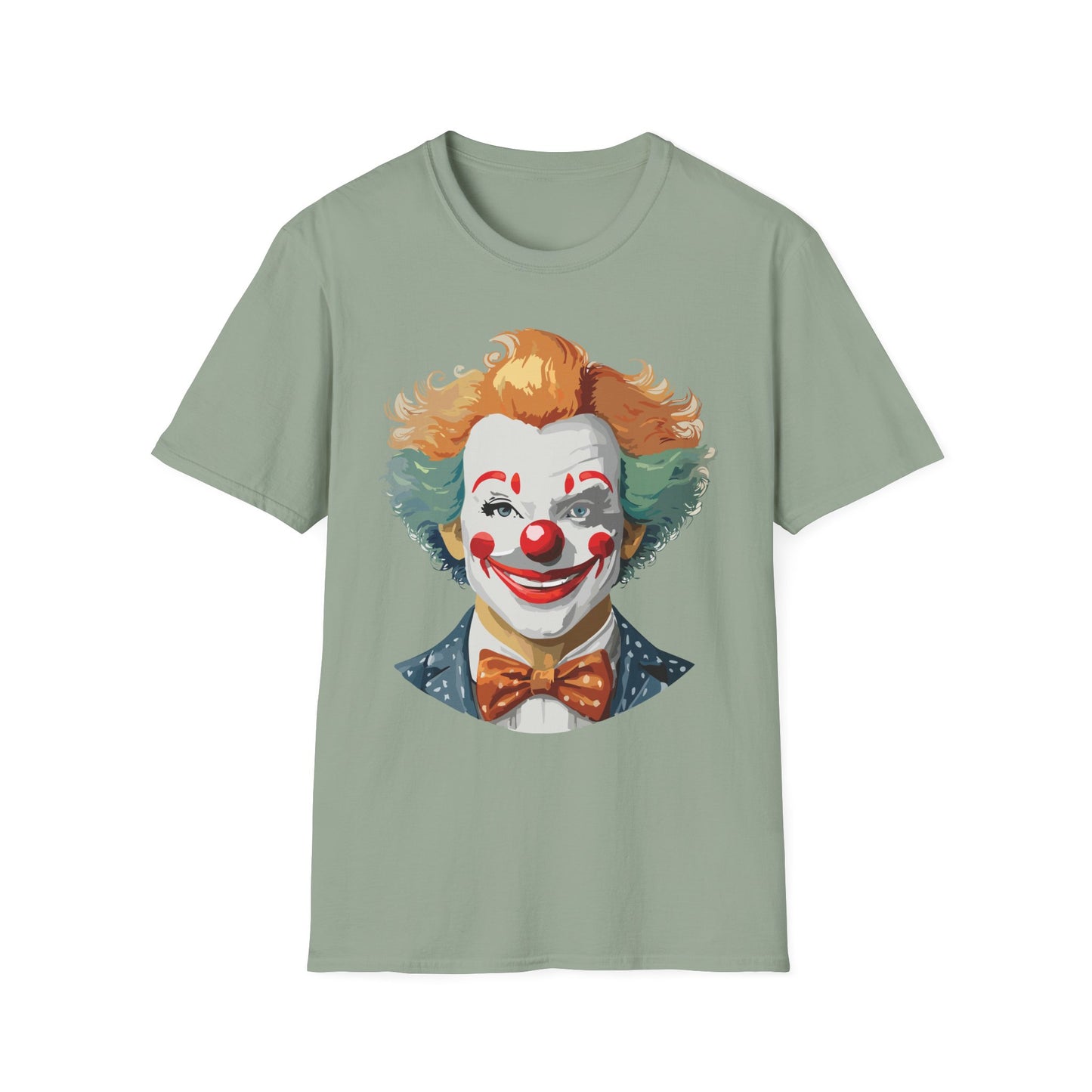 Clown Shirt, T Shirt with Clown, Funny Man Shirt, Tee Shirt with Funny Man, Circus Shirt, Shirt with Circus, Scary Man Shirt, Shirt with Scary Man