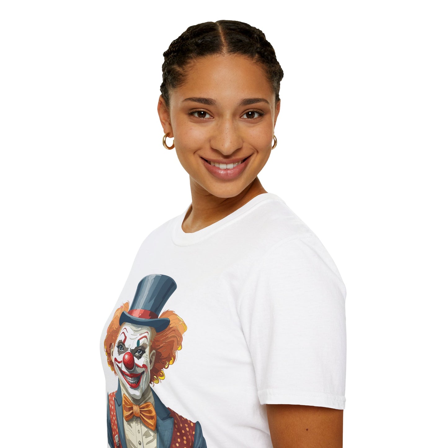 Clown Shirt, T Shirt with Clown, Funny Man Shirt, Tee Shirt with Funny Man, Circus Shirt, Shirt with Circus, Scary Man Shirt, Shirt with Scary Man