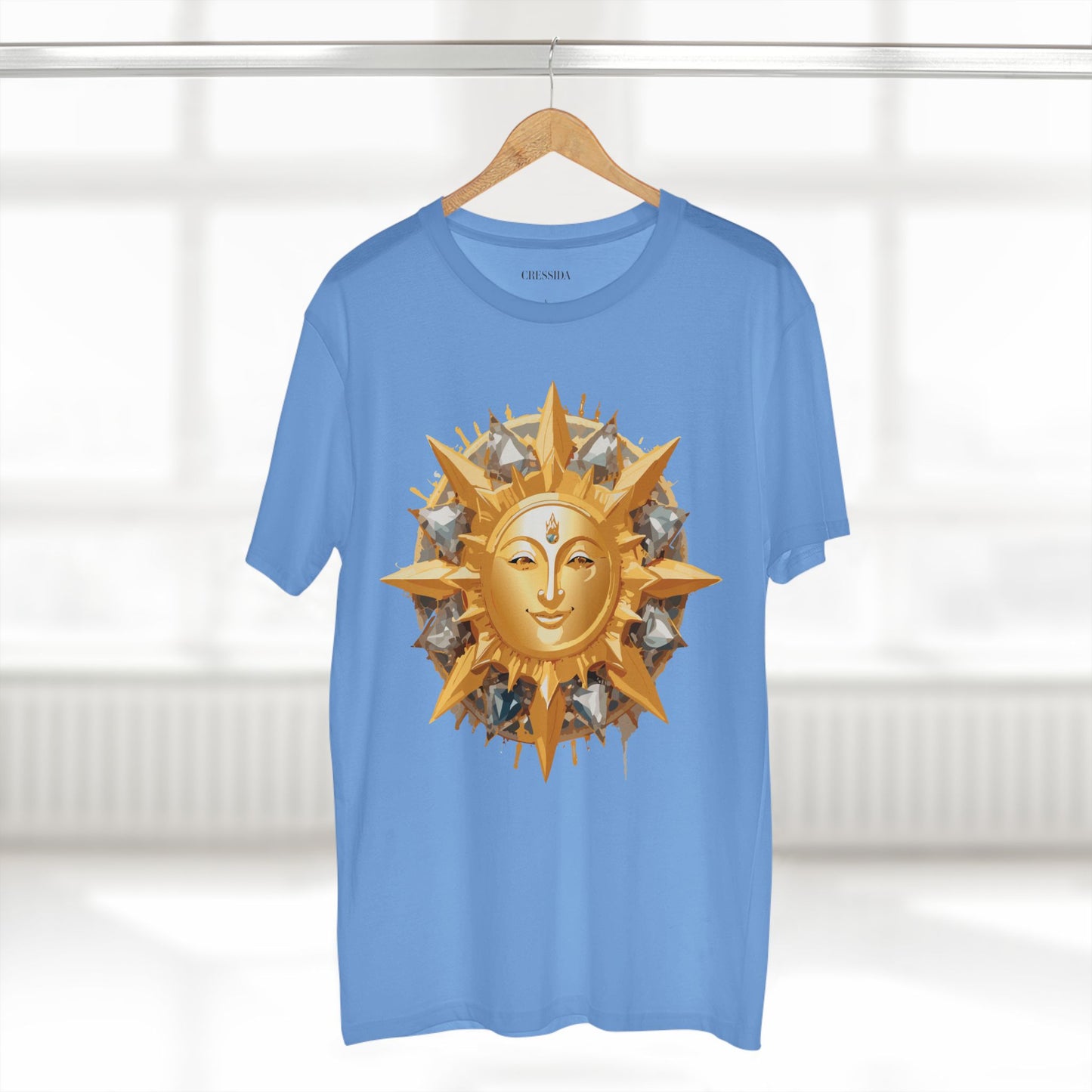 Sun Shirt, Shirt with Sun, Tee Shirt with Gold Sun