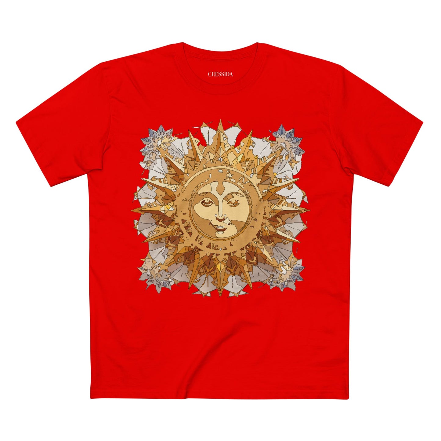 Sun Shirt, Shirt with Sun, Tee Shirt with Gold Sun