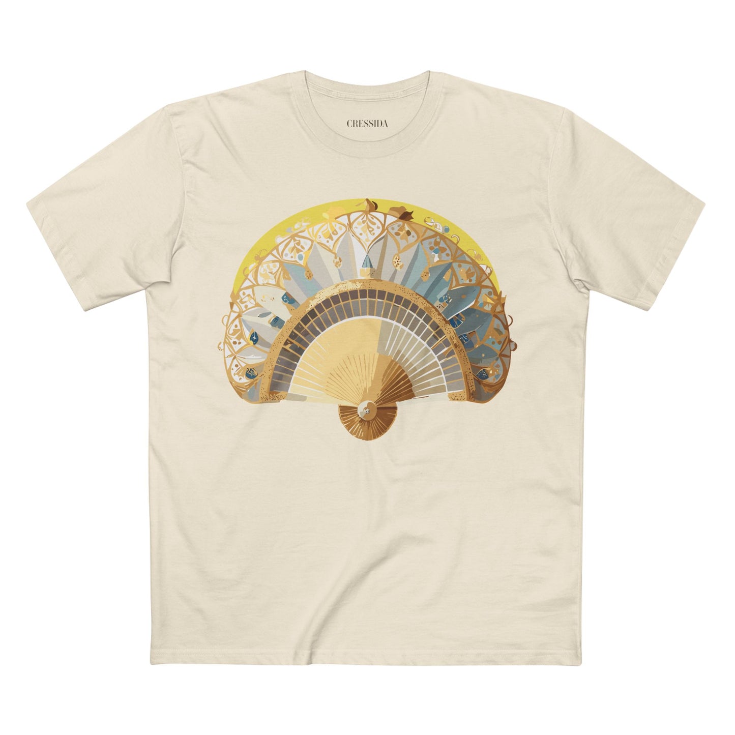 Fan shirt, Shirt with Fan, Tee Shirt with Antique Fan
