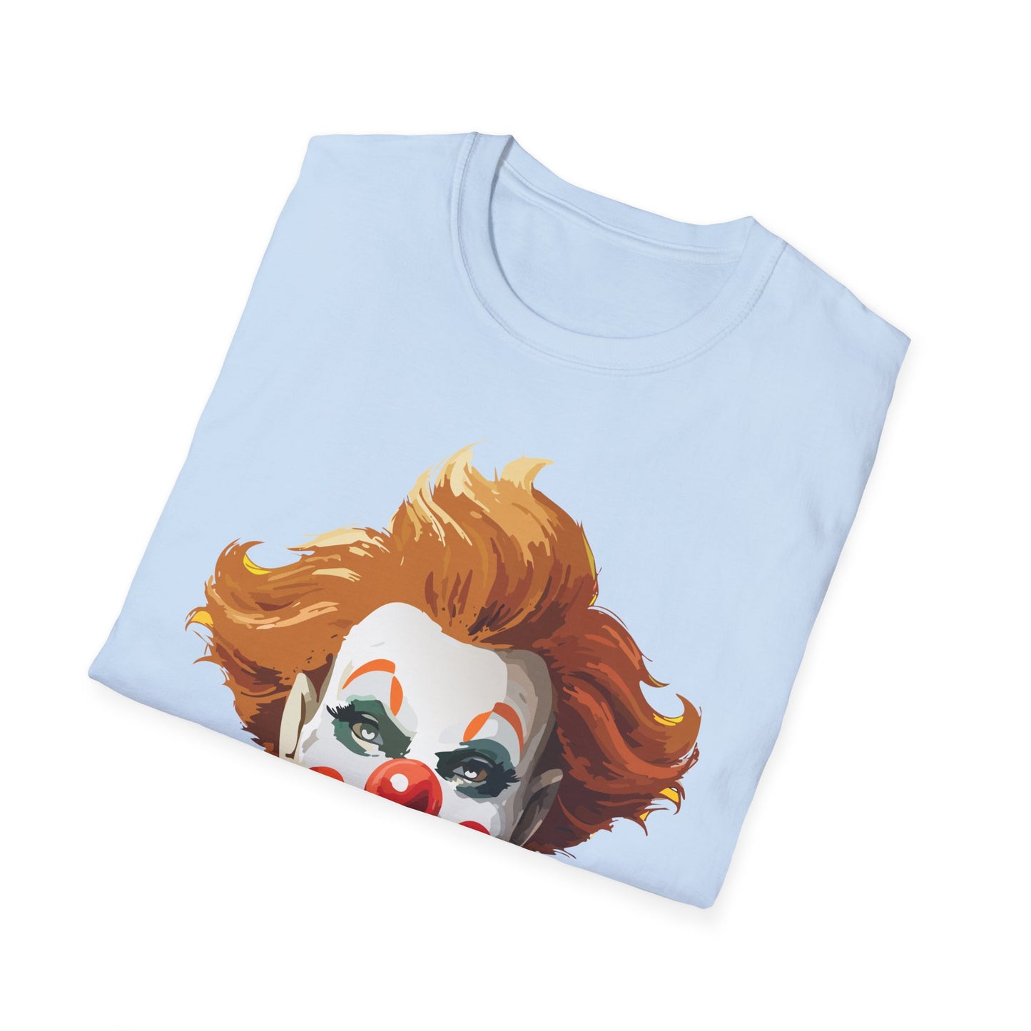 Clown Shirt, T Shirt with Clown, Funny Man Shirt, Tee Shirt with Funny Man, Circus Shirt, Shirt with Circus, Scary Man Shirt, Shirt with Scary Man