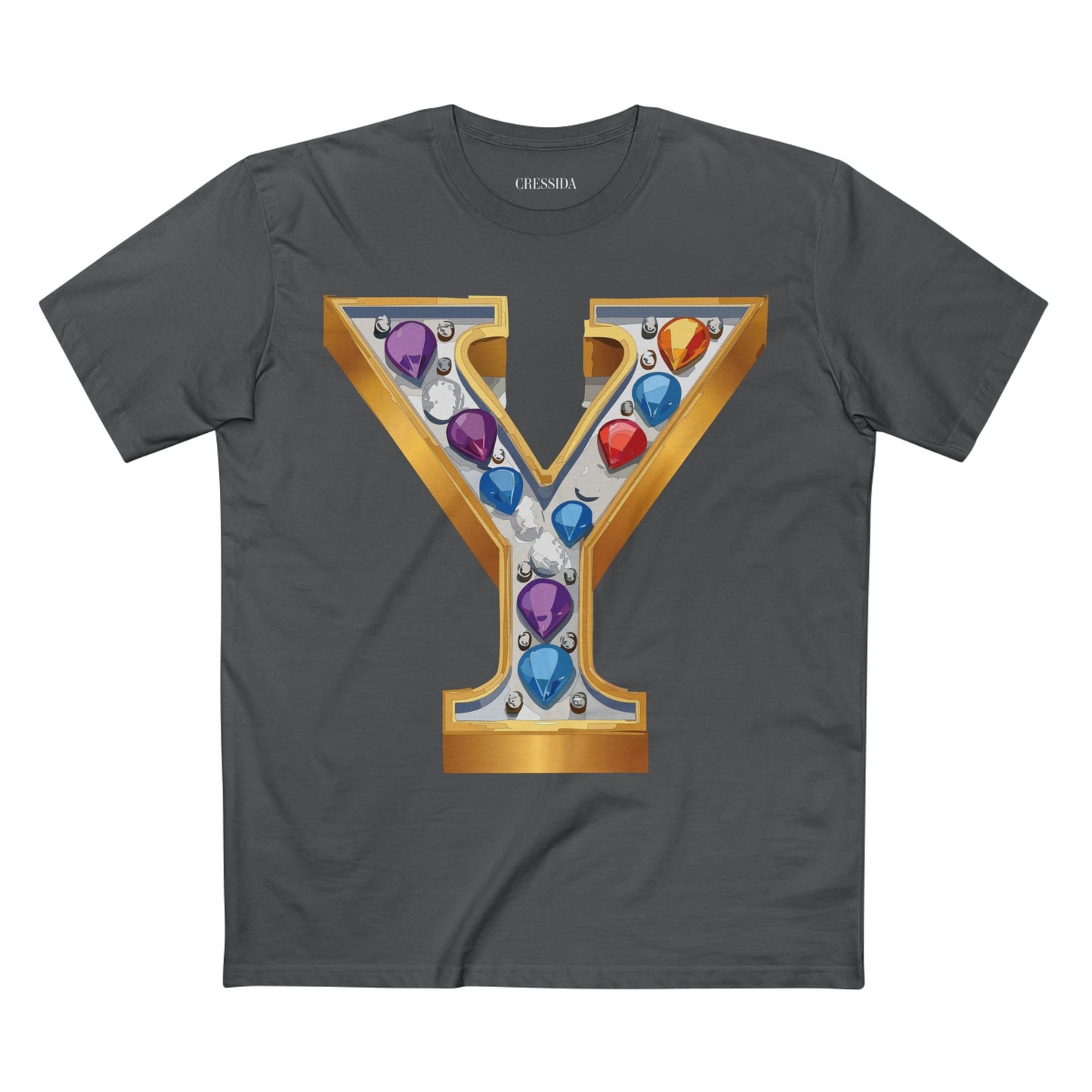 Letter Shirt, Shirt with Letters, Tee Shirt with Gold Letters