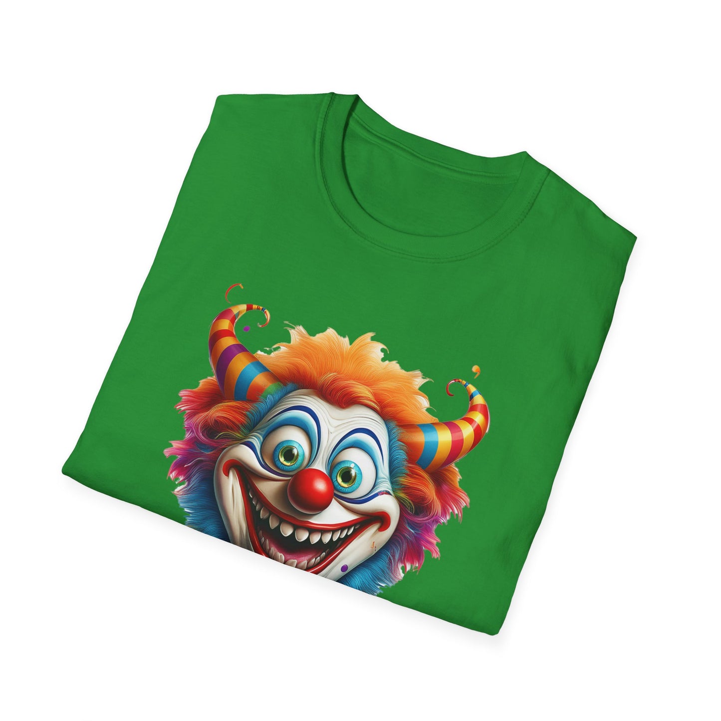 Clown Shirt, T Shirt with Clown, Funny Man Shirt, Tee Shirt with Funny Man, Circus Shirt, Shirt with Circus, Scary Man Shirt, Shirt with Scary Man