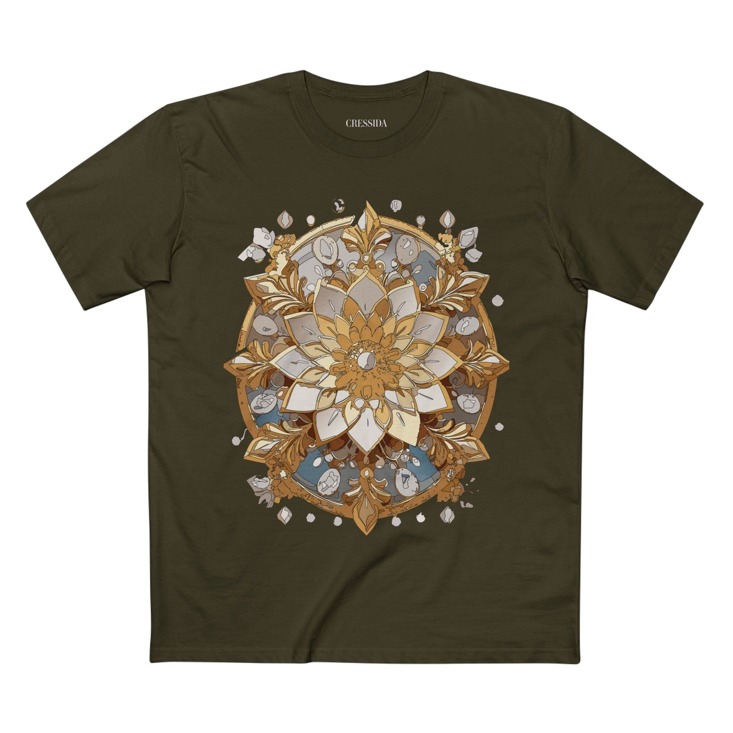 Floral Shirt, Shirt with Flower, Tee Shirt with Antique Flower