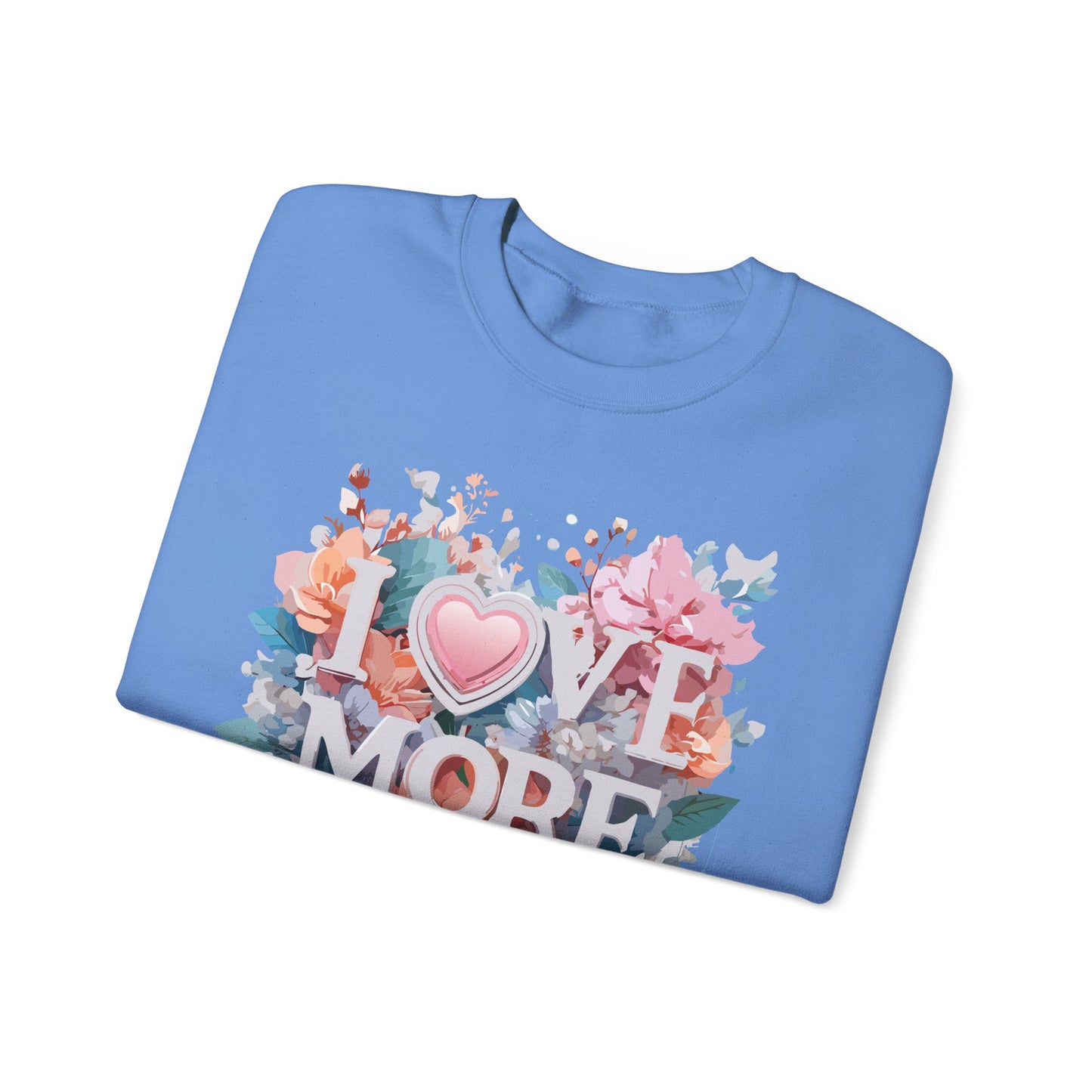 Floral Love Sweatshirt, Valentine's Day Sweatshirt, Love Flower Sweatshirt