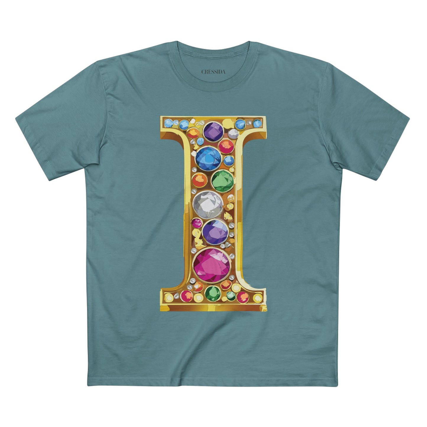 Letter Shirt, Shirt with Letters, Tee Shirt with Gold Letters
