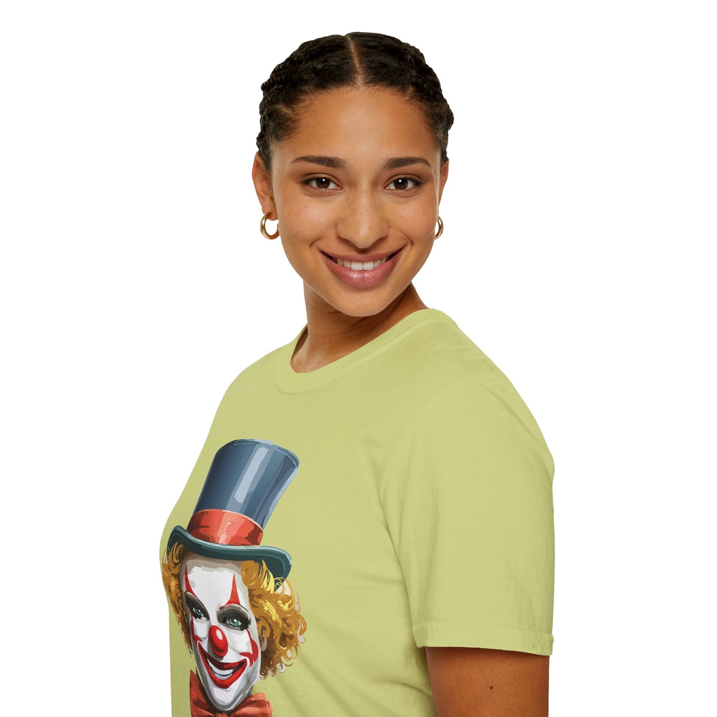 Clown Shirt, T Shirt with Clown, Funny Man Shirt, Tee Shirt with Funny Man, Circus Shirt, Shirt with Circus, Scary Man Shirt, Shirt with Scary Man