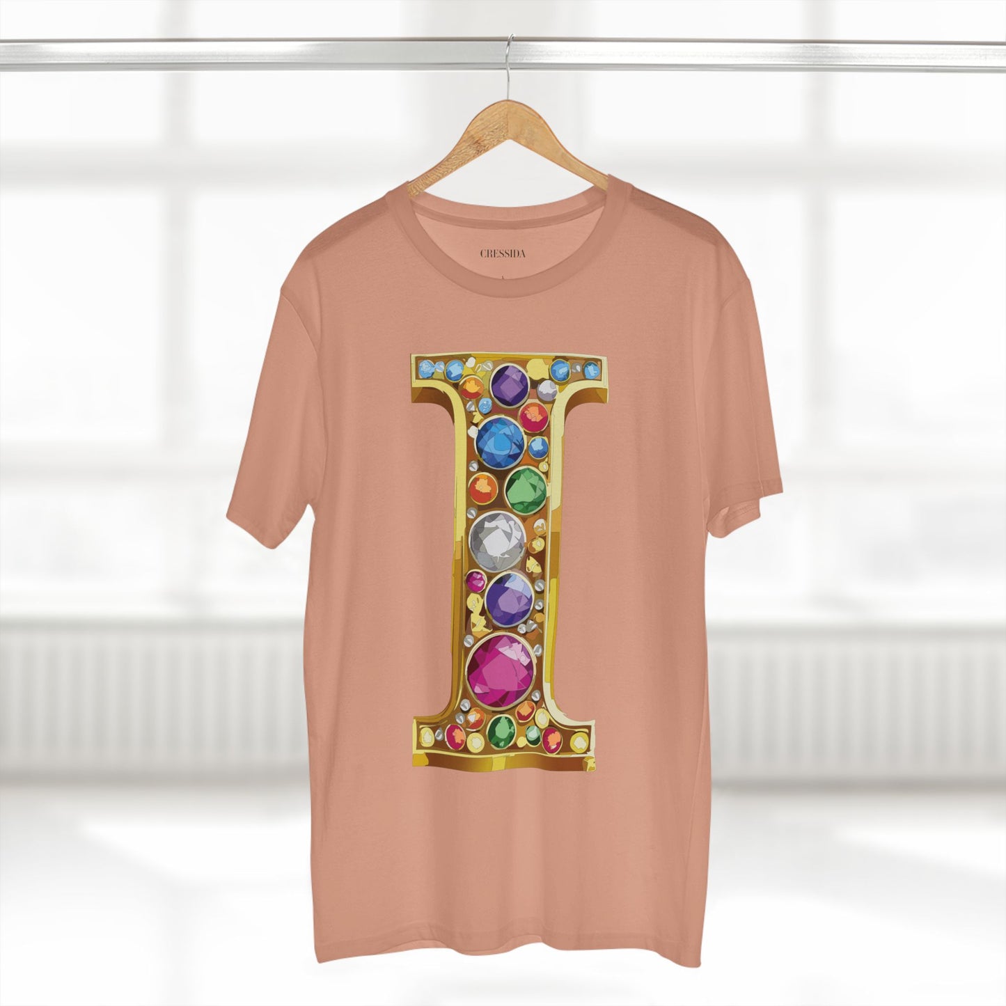 Letter Shirt, Shirt with Letters, Tee Shirt with Gold Letters