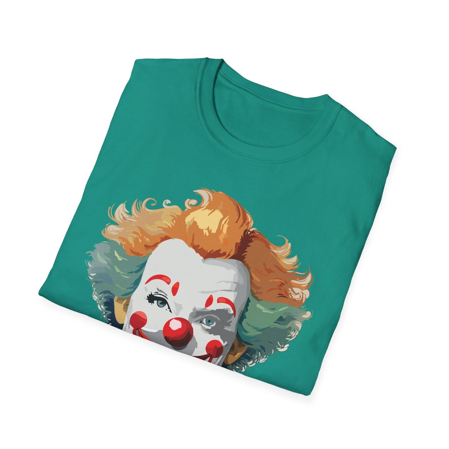 Clown Shirt, T Shirt with Clown, Funny Man Shirt, Tee Shirt with Funny Man, Circus Shirt, Shirt with Circus, Scary Man Shirt, Shirt with Scary Man
