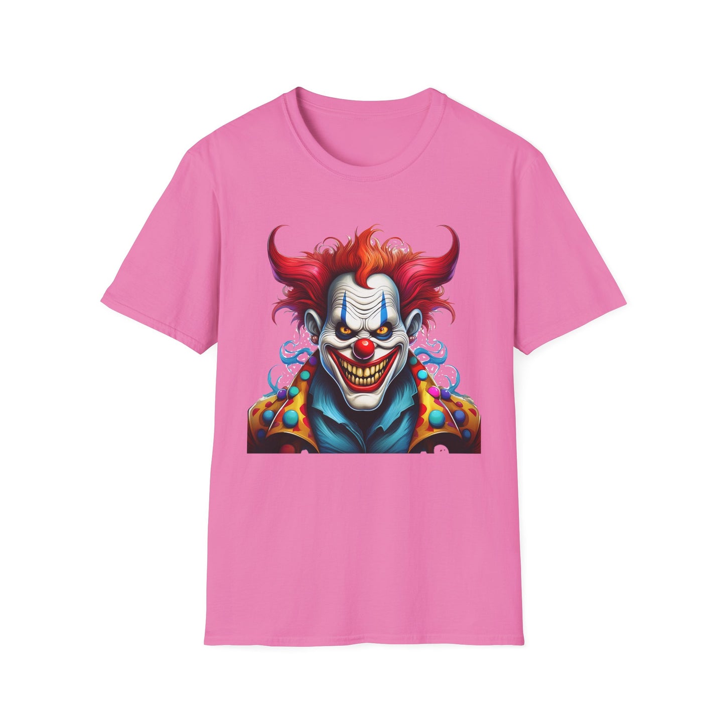 Clown Shirt, T Shirt with Clown, Funny Man Shirt, Tee Shirt with Funny Man, Circus Shirt, Shirt with Circus, Scary Man Shirt, Shirt with Scary Man