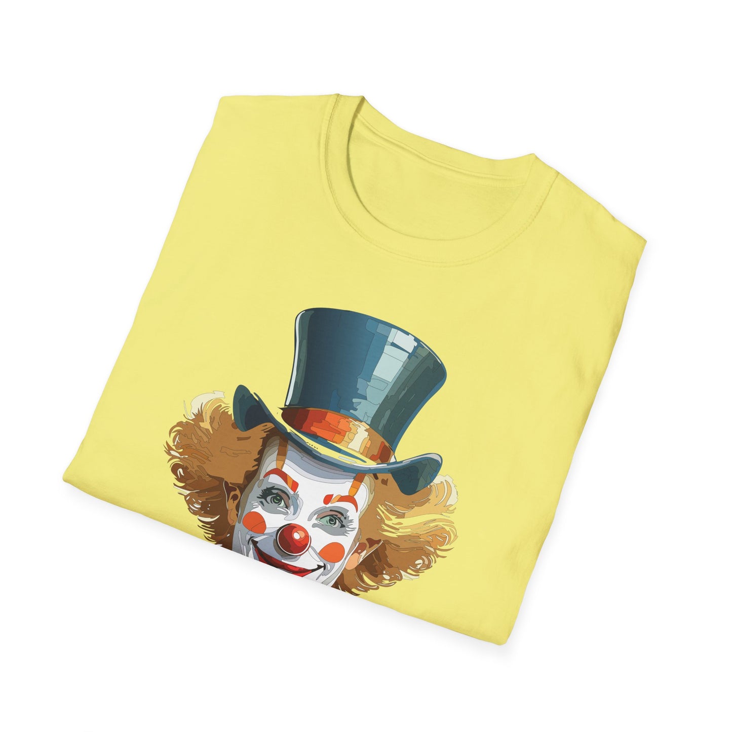 Clown Shirt, T Shirt with Clown, Funny Man Shirt, Tee Shirt with Funny Man, Circus Shirt, Shirt with Circus, Scary Man Shirt, Shirt with Scary Man