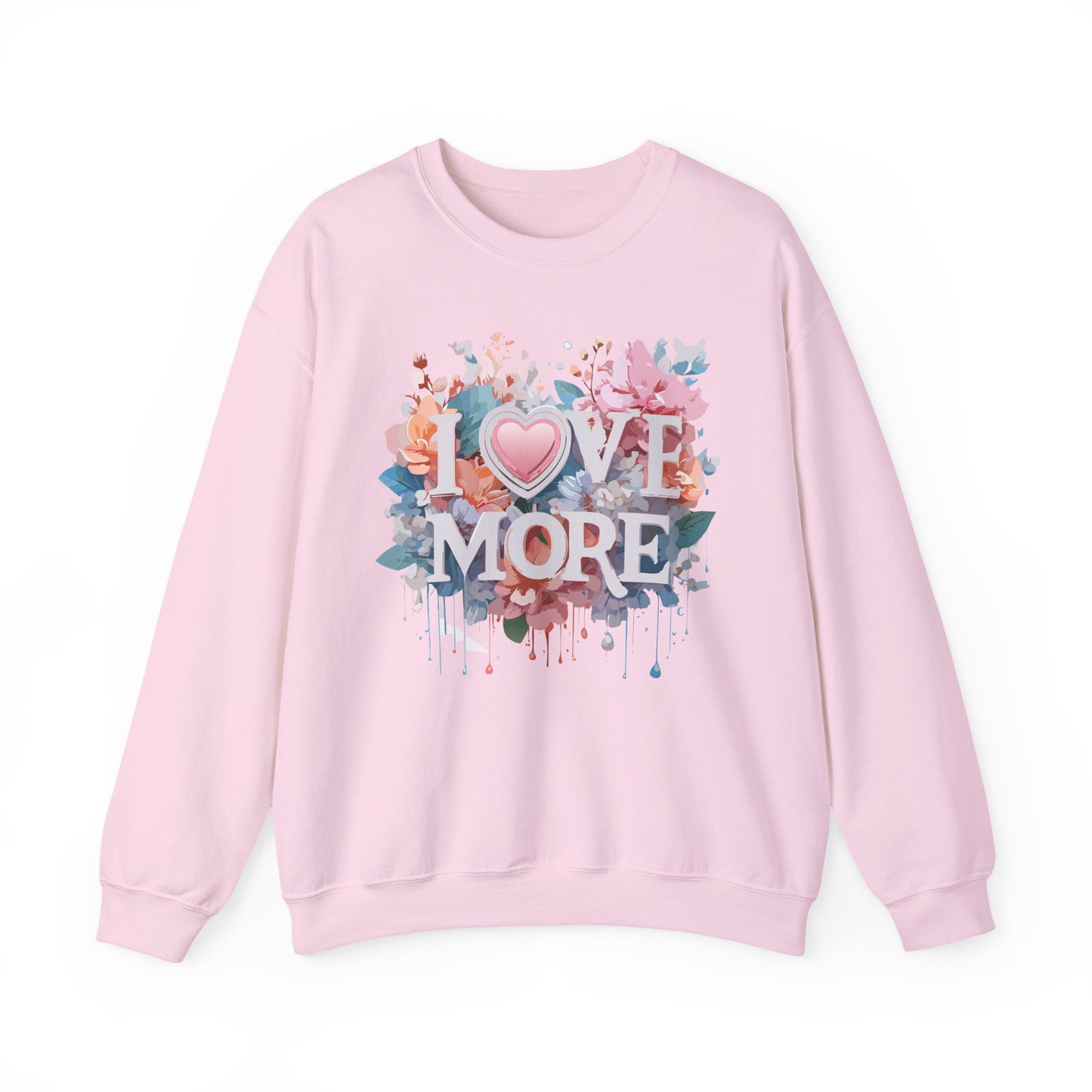 Floral Love Sweatshirt, Valentine's Day Sweatshirt, Love Flower Sweatshirt