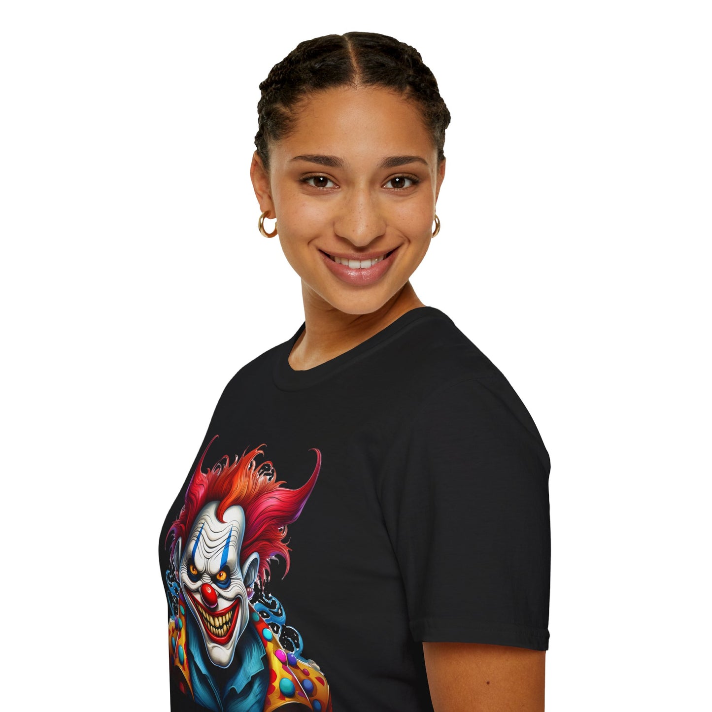 Clown Shirt, T Shirt with Clown, Funny Man Shirt, Tee Shirt with Funny Man, Circus Shirt, Shirt with Circus, Scary Man Shirt, Shirt with Scary Man