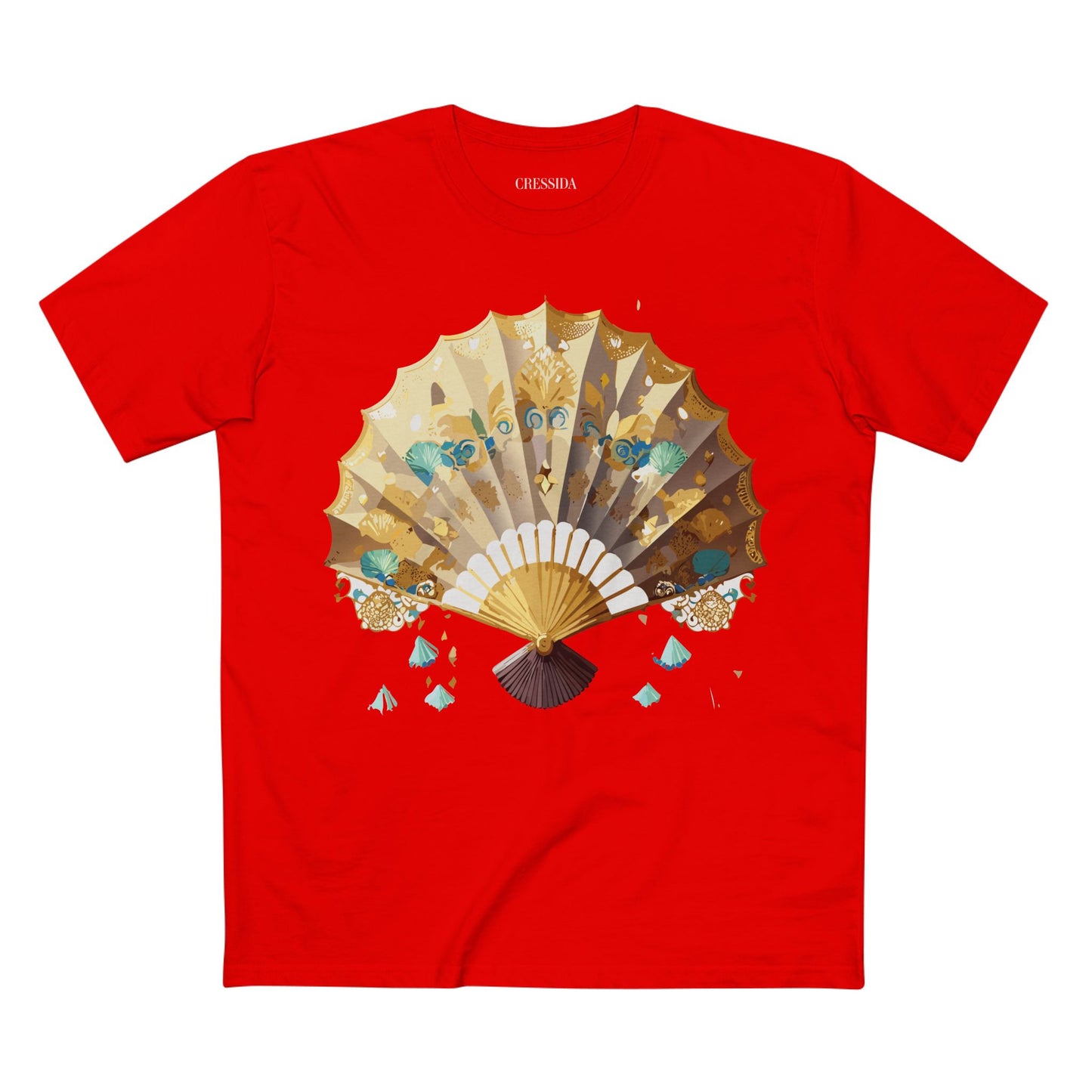 Fan shirt, Shirt with Fan, Tee Shirt with Antique Fan